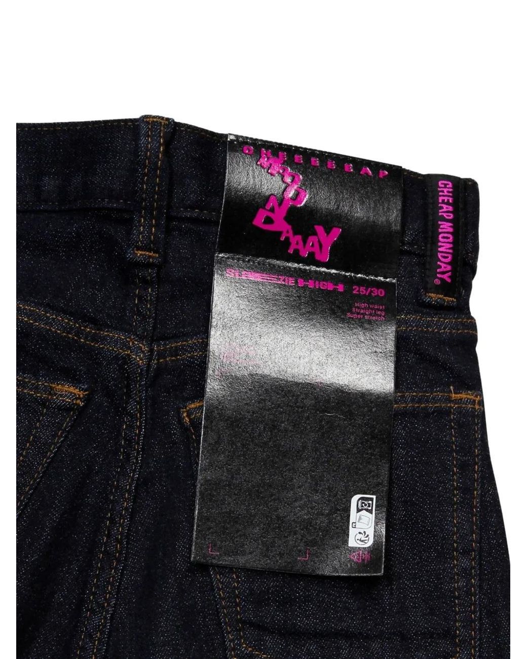 Cheap Monday Blue Sleezie High Skinny Jeans