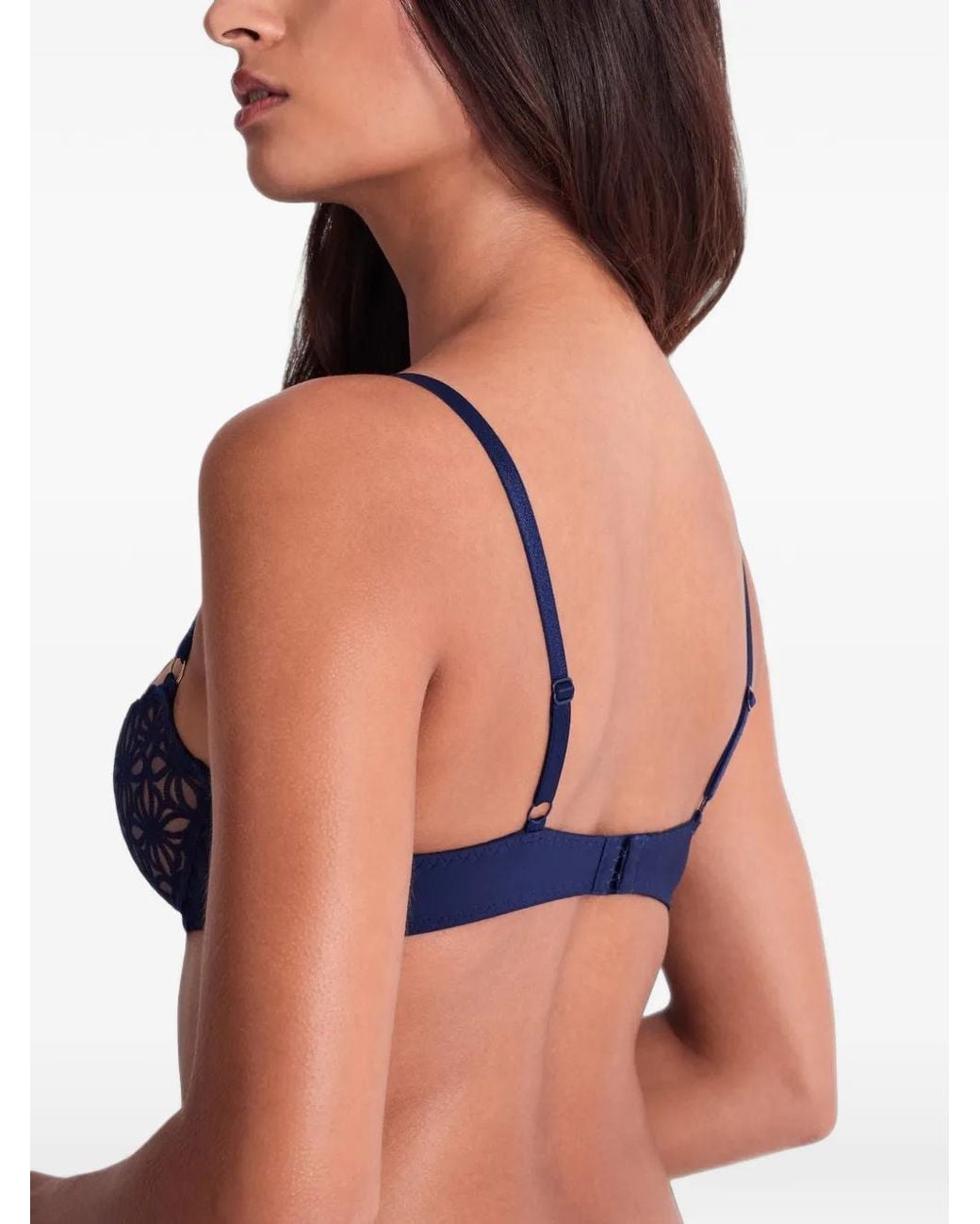 Aubade Blue Embroidered Underwired Bra
