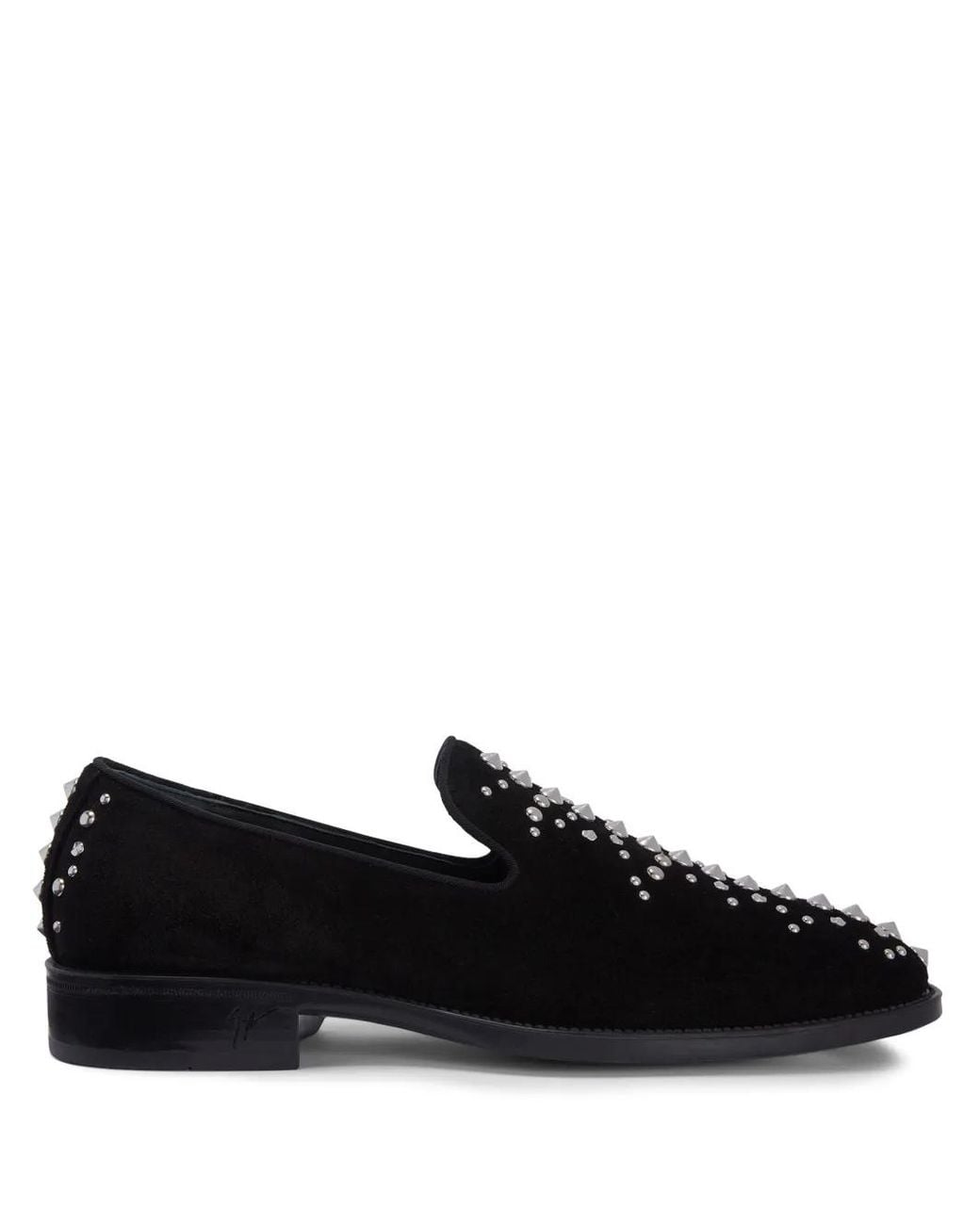 Giuseppe Zanotti Black Alfredson 15Mm Studded Loafers for men