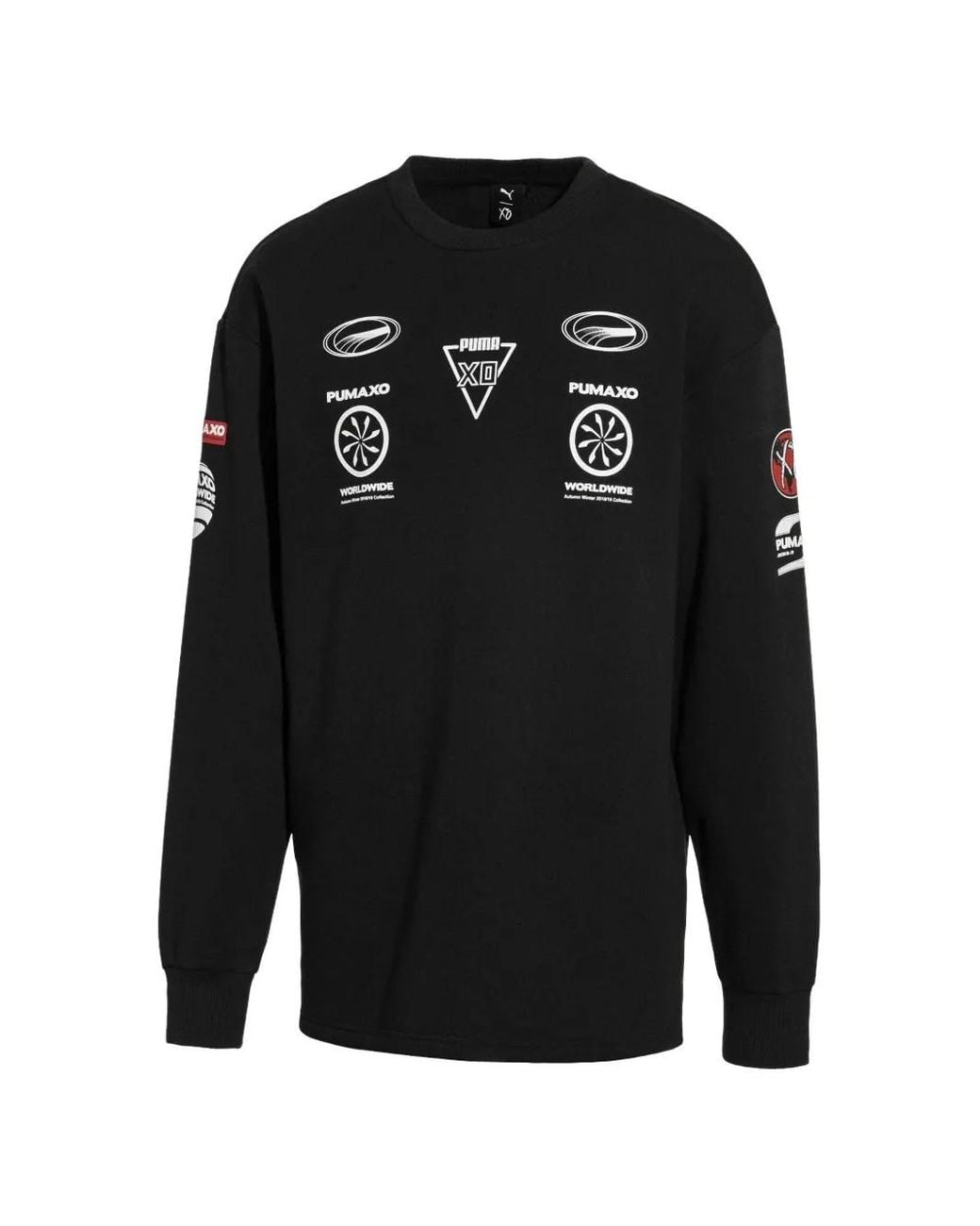 PUMA Black Graphic-Print T-Shirt for men