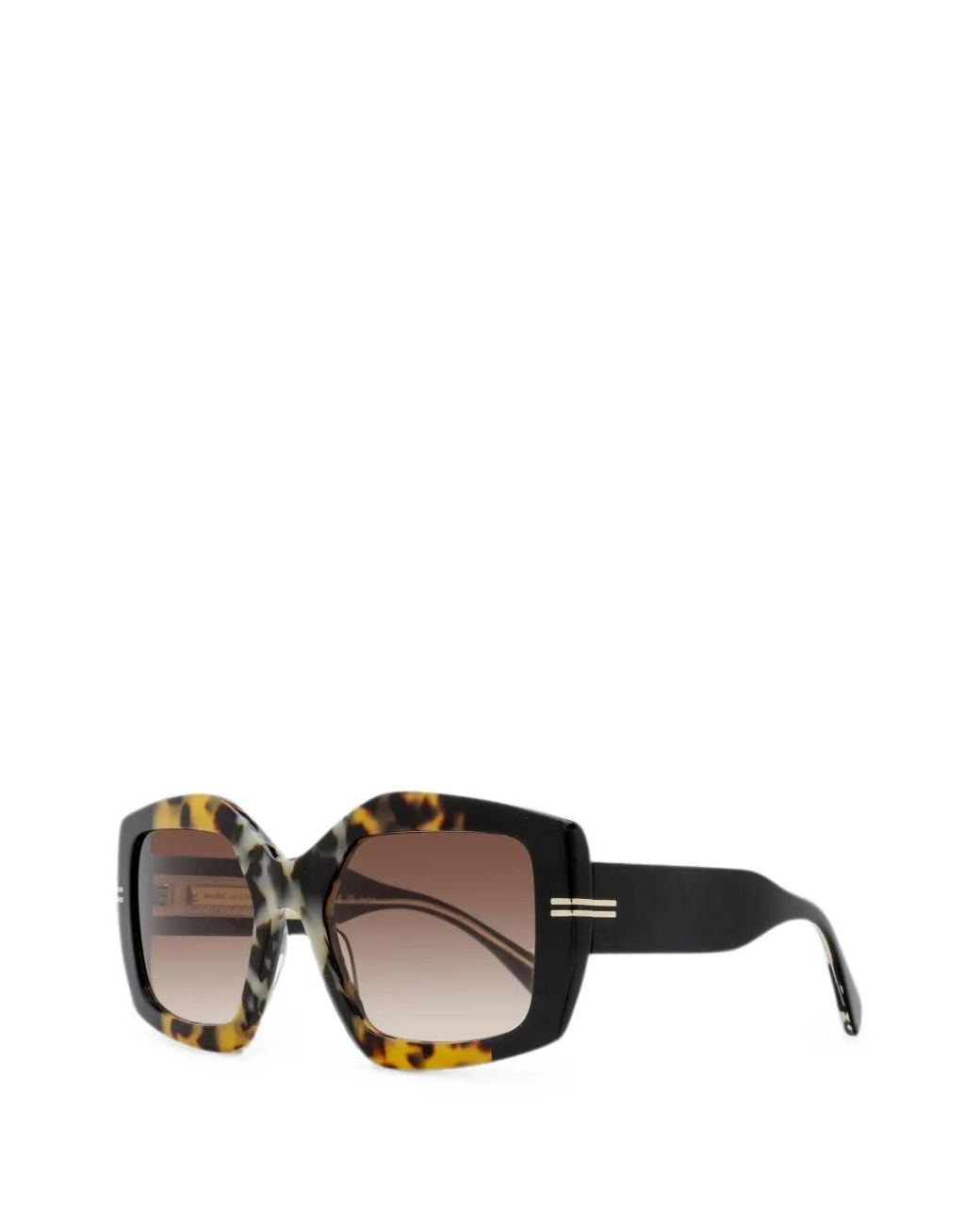 Marc Jacobs Black Oversized Square-Frame Sunglasses