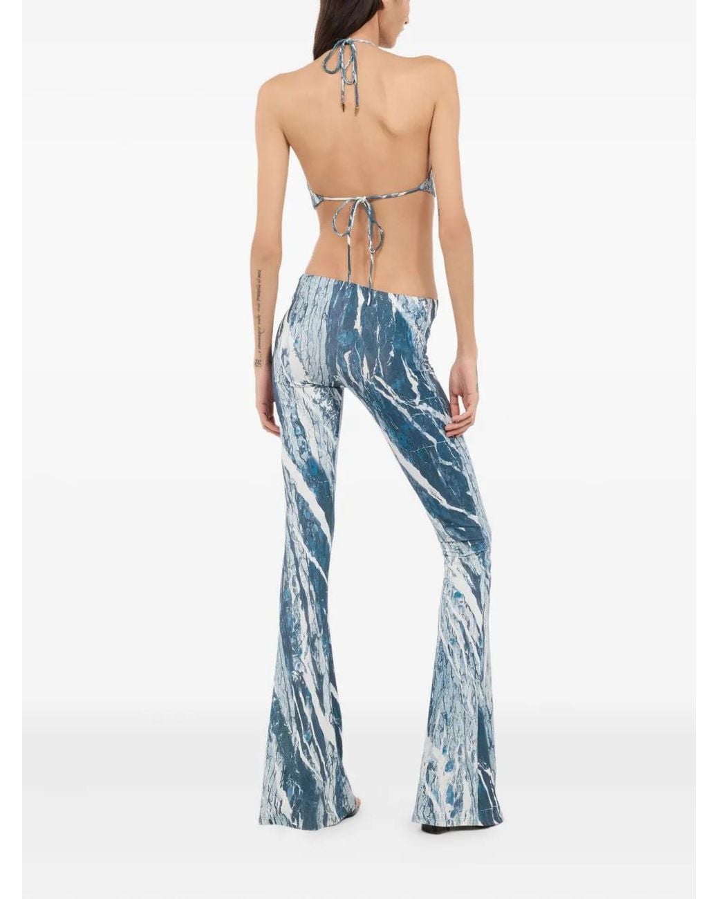 Roberto Cavalli Blue Rubane Jumpsuit
