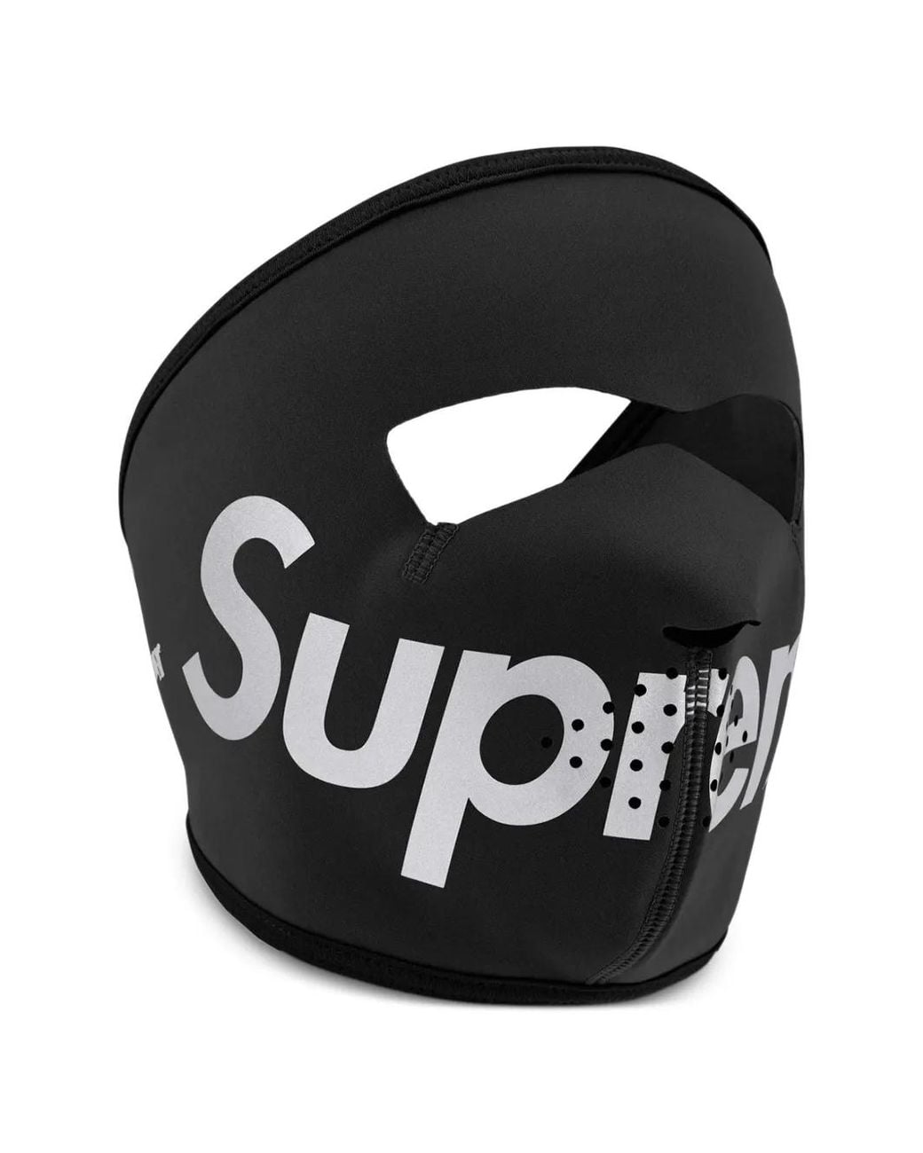 Supreme Black X Windstopper Logo Face Mask for men