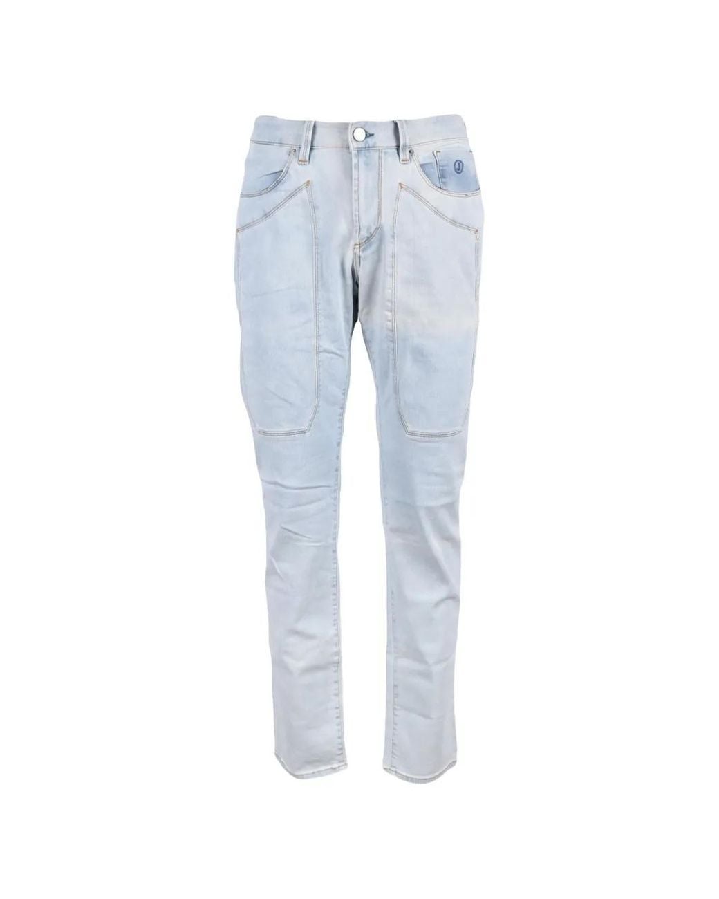 Jeckerson Blue Straight-Leg Jeans for men