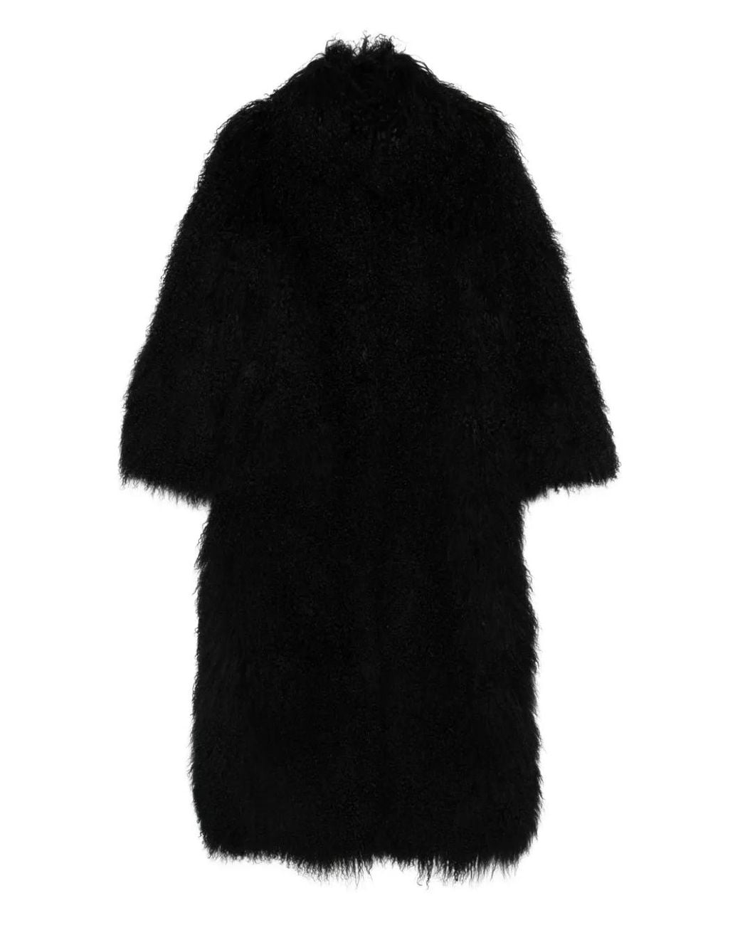 DUCIE Black Faye Shearling Coat