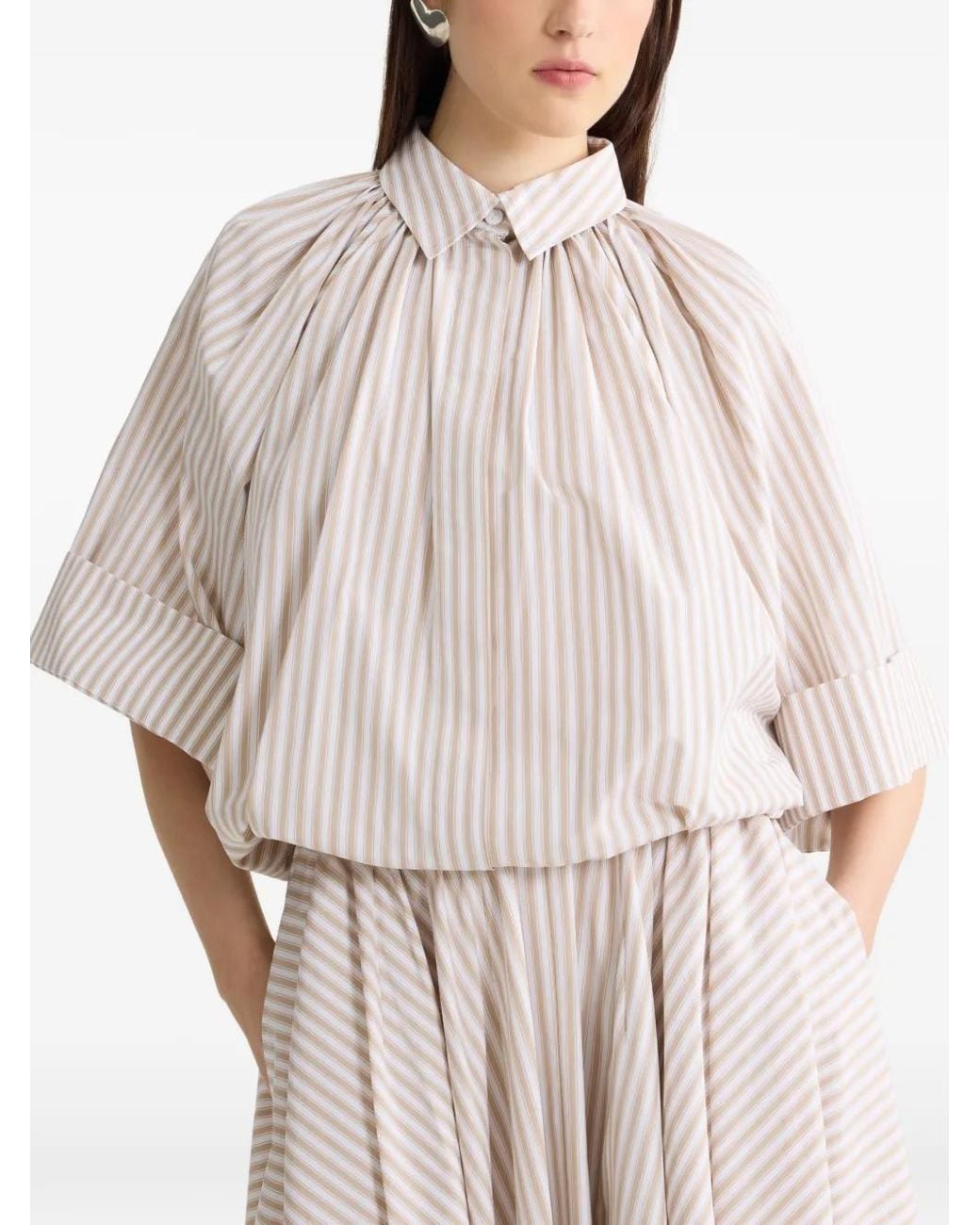 Patou Gestreept Blouse in het White
