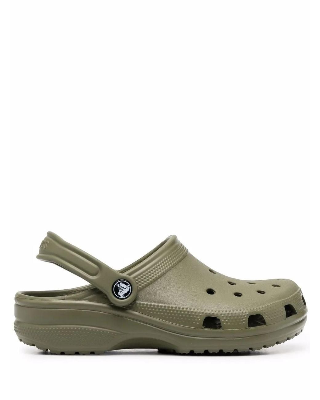 CROCSTM Green Classic Clogs Mit Logo-Prägung
