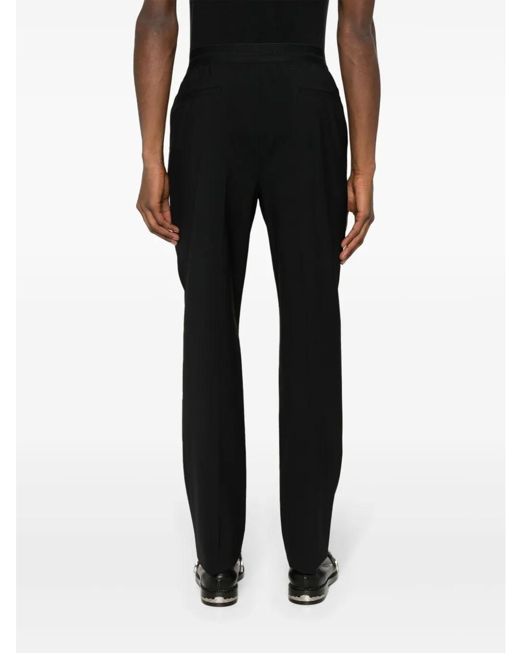 MSGM Black Trousers for men