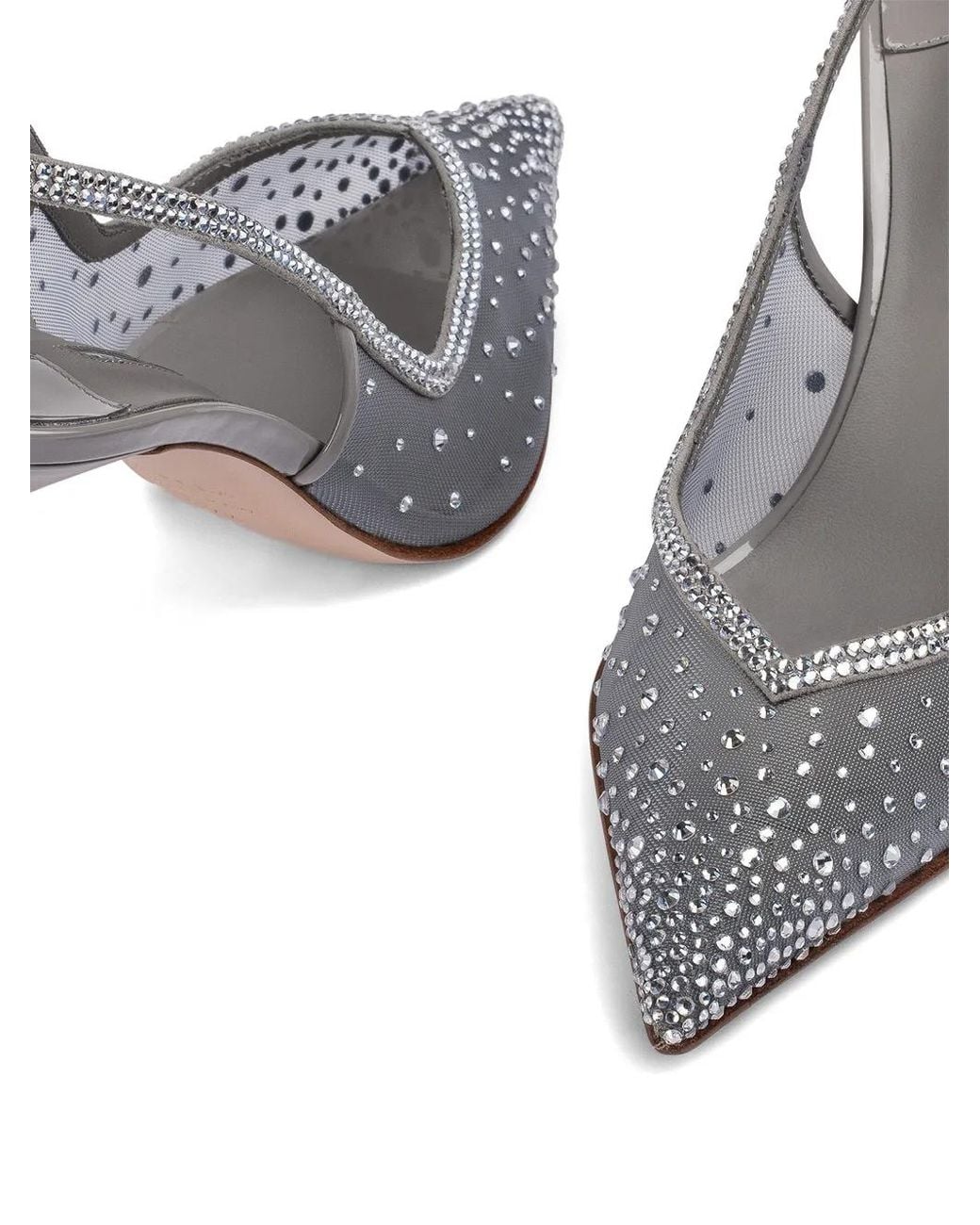 Le Silla White Nicole Slingback Pumps