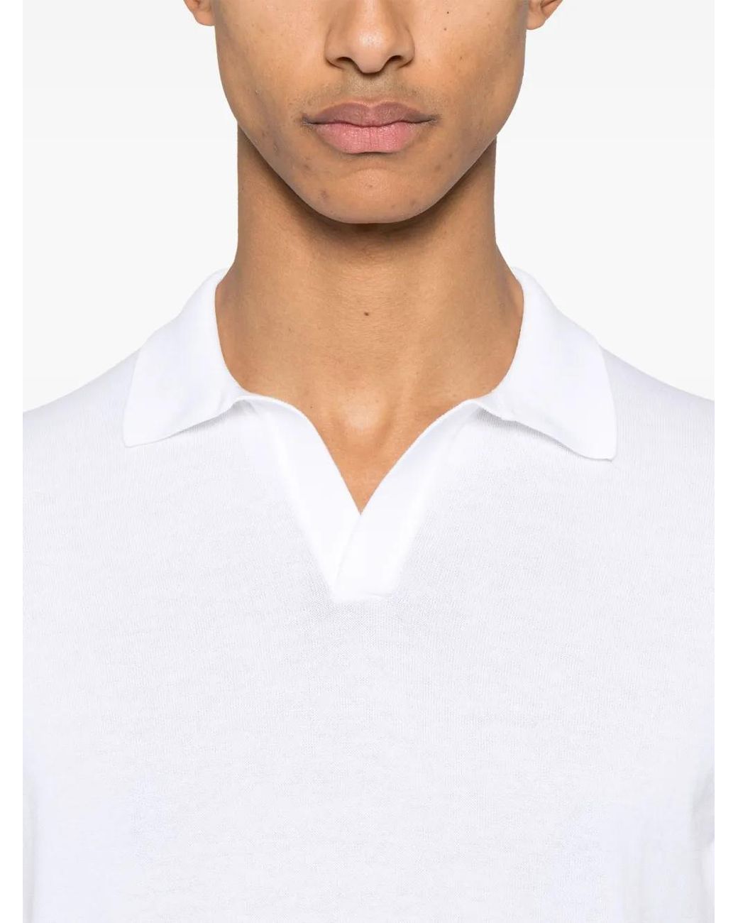 Polo Keith Tagliatore de hombre de color White