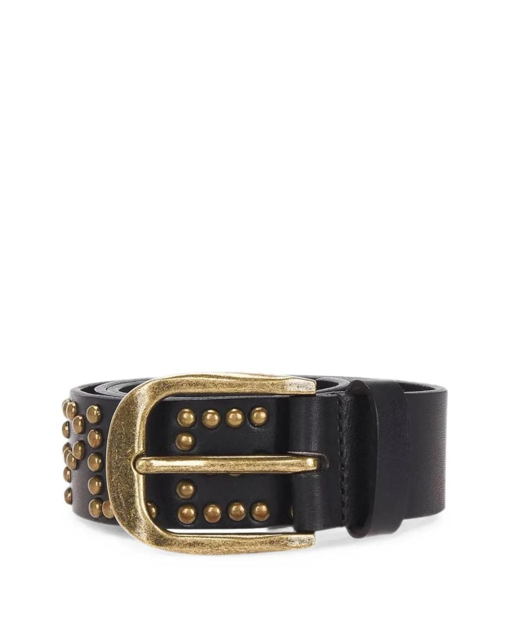 Pleasures Gray Studded Leather Belt for men
