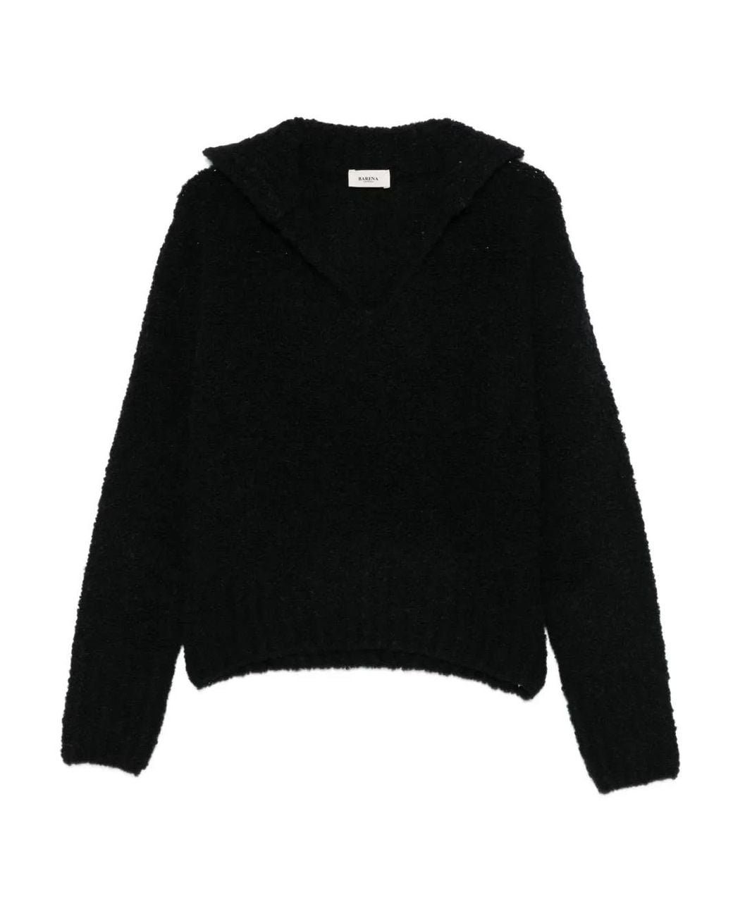 Barena Black Texturierter Pullover