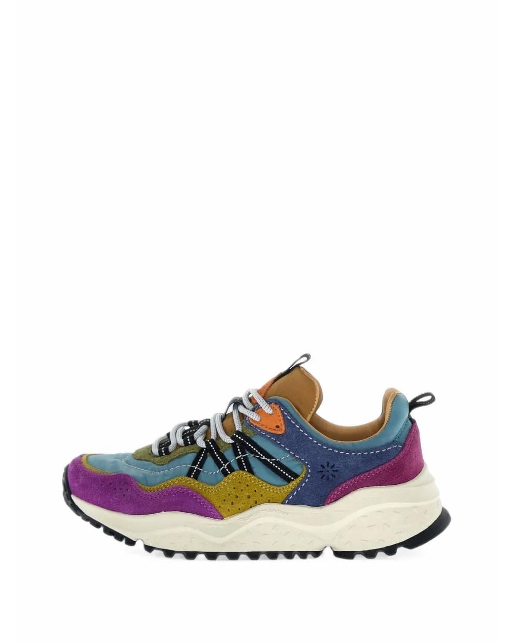 Flower Mountain Blue Sanchia Panelled Sneakers