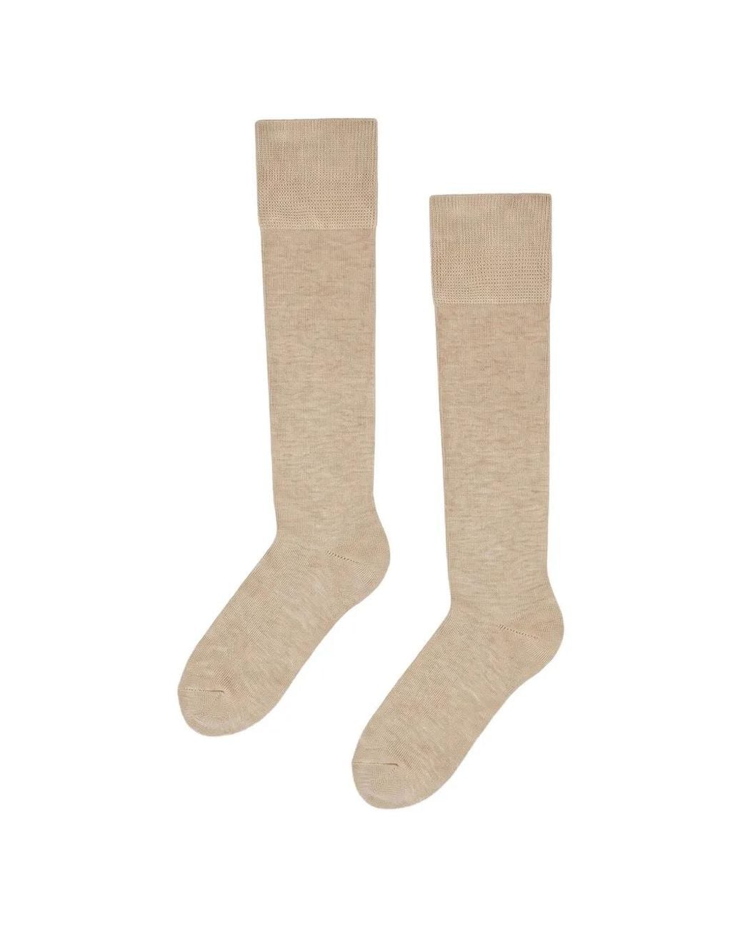 Wolford White Cotton-Blend Knee-High Socks