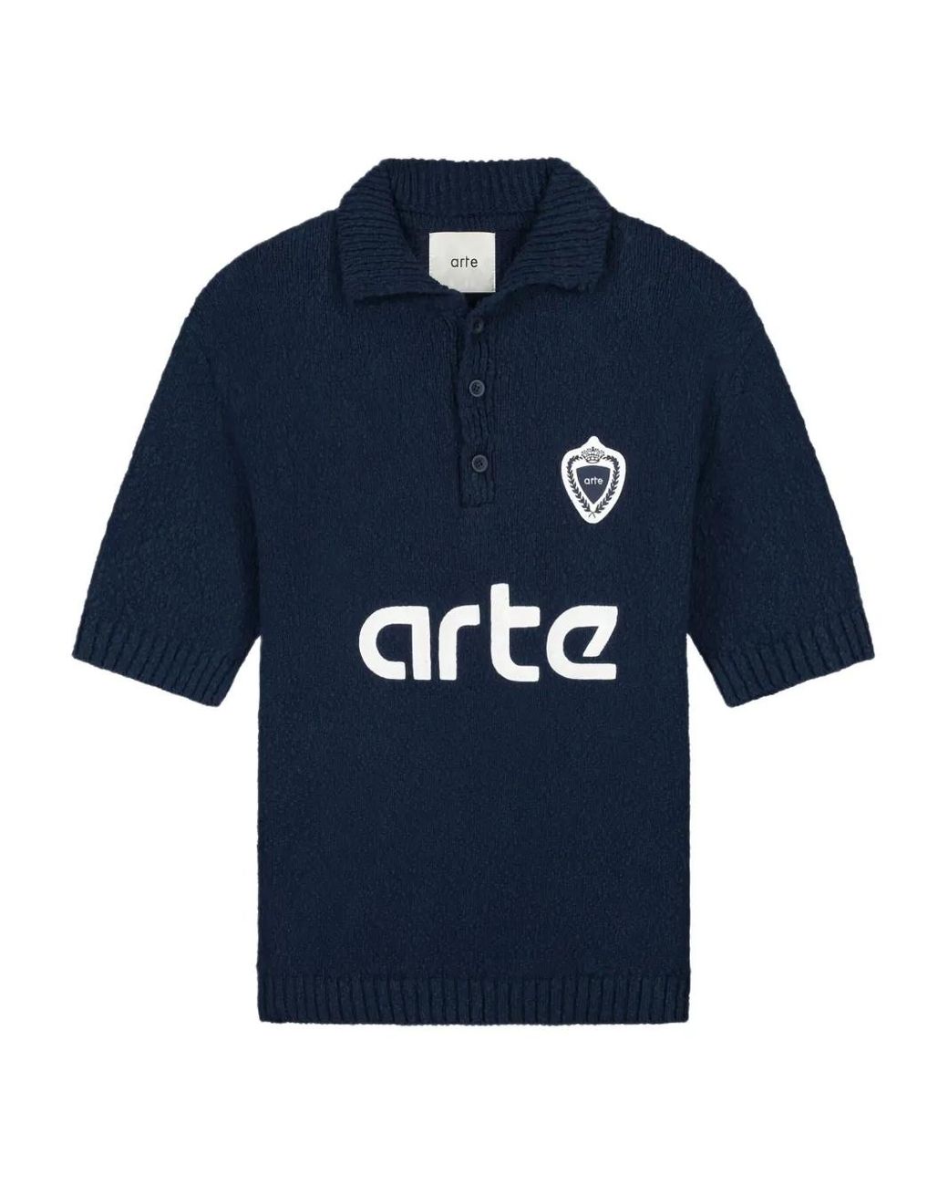 Polo Con Parche Del Logo Arte' de hombre de color Blue