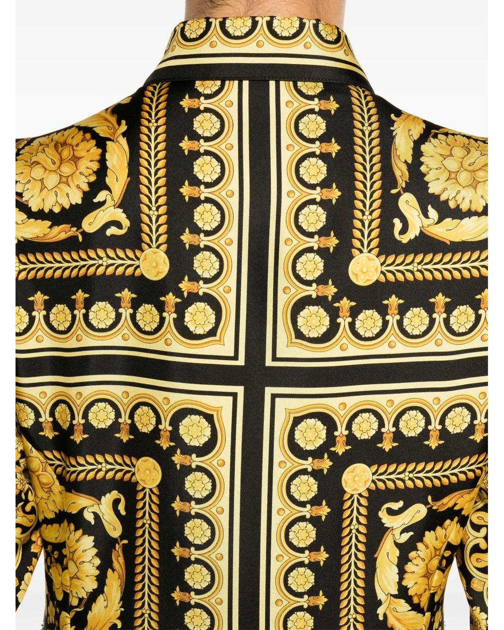 Versace Metallic Baroque Dress Clothing