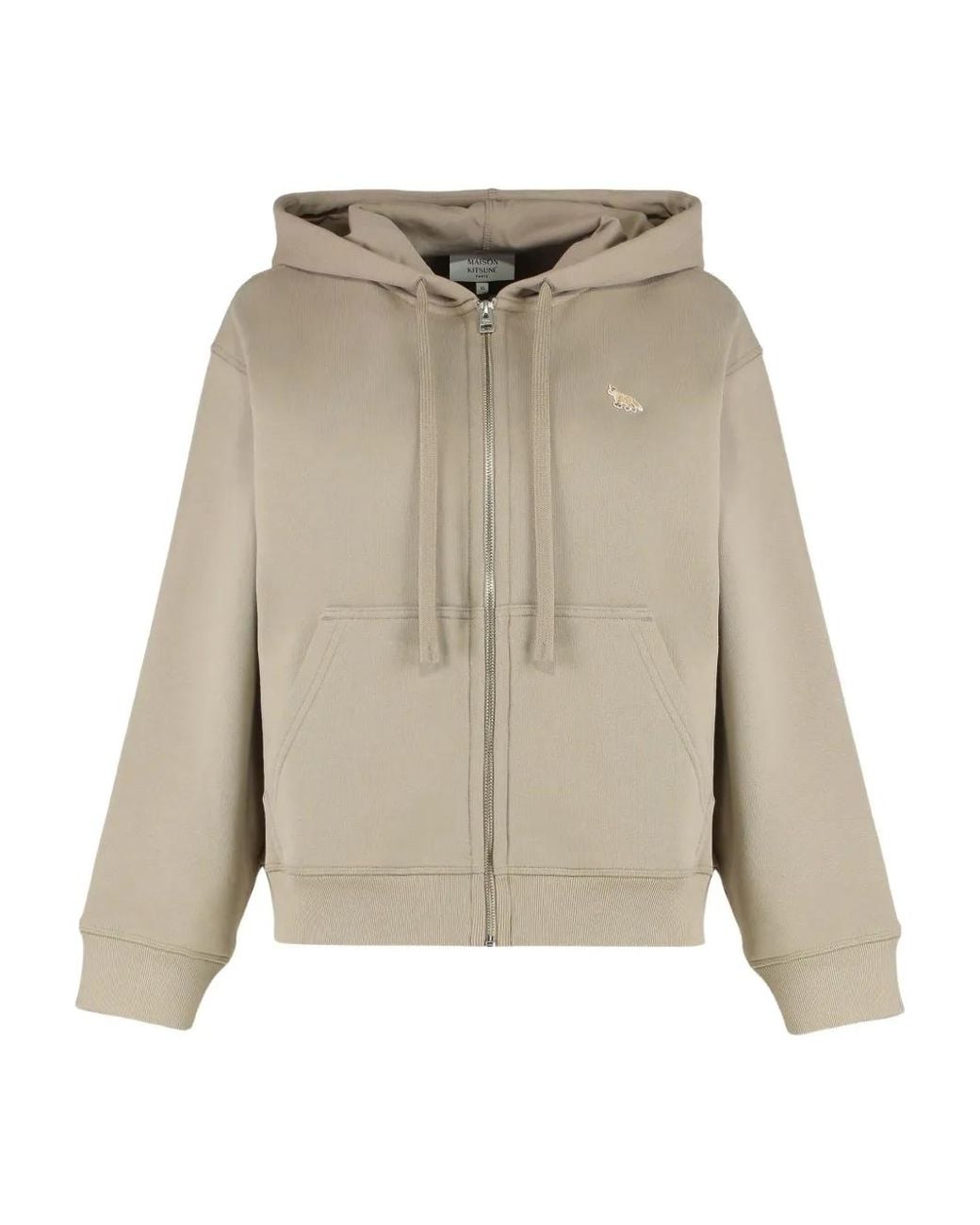 Maison Kitsuné Natural Full-Zip Hoodie