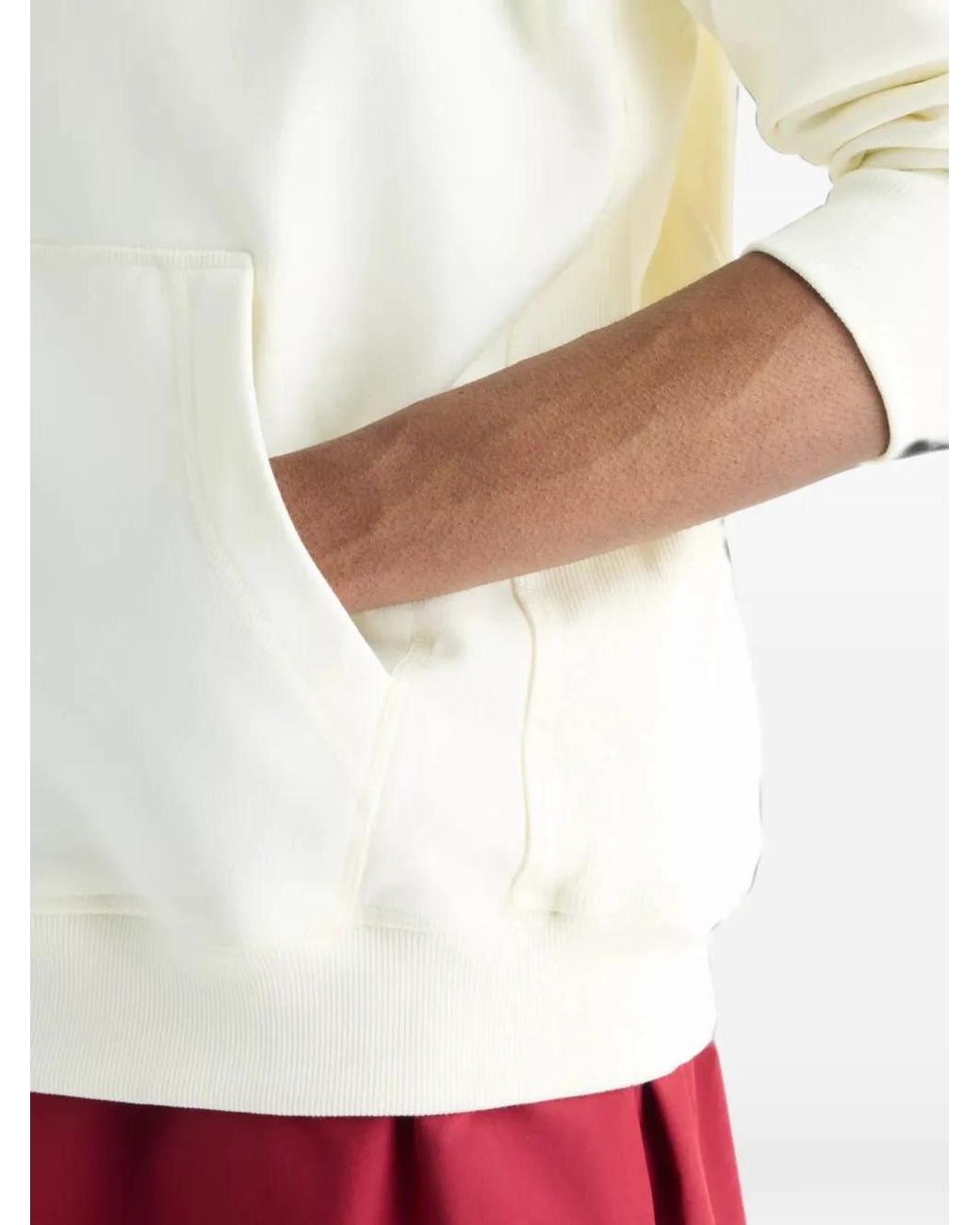 New Balance White Athletics French Terry Hoodie for men