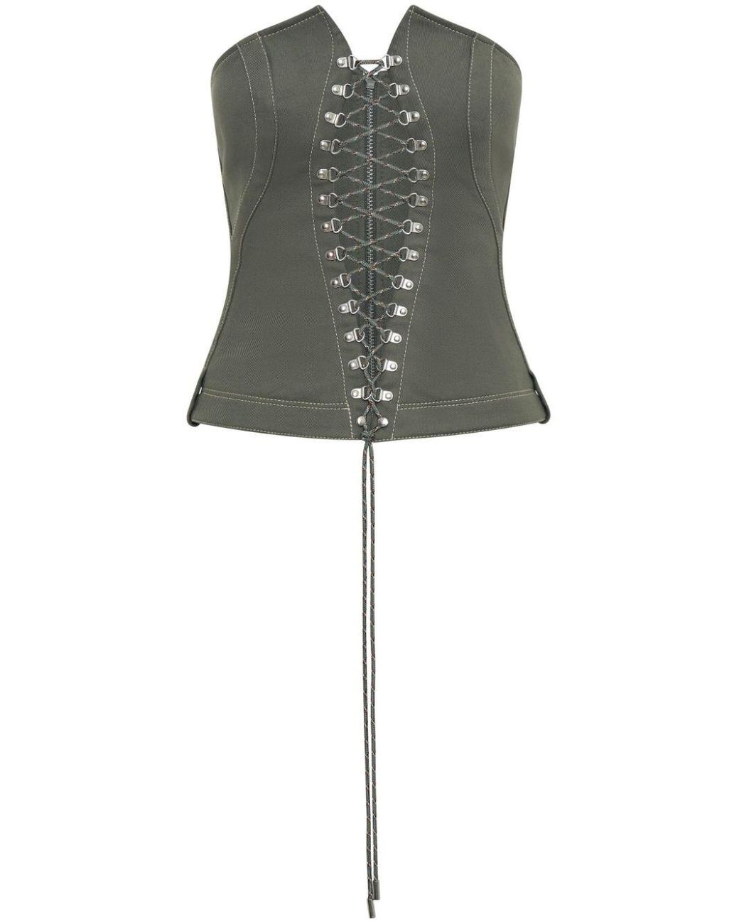 Dion Lee lace-up Corset Tank Top - Farfetch