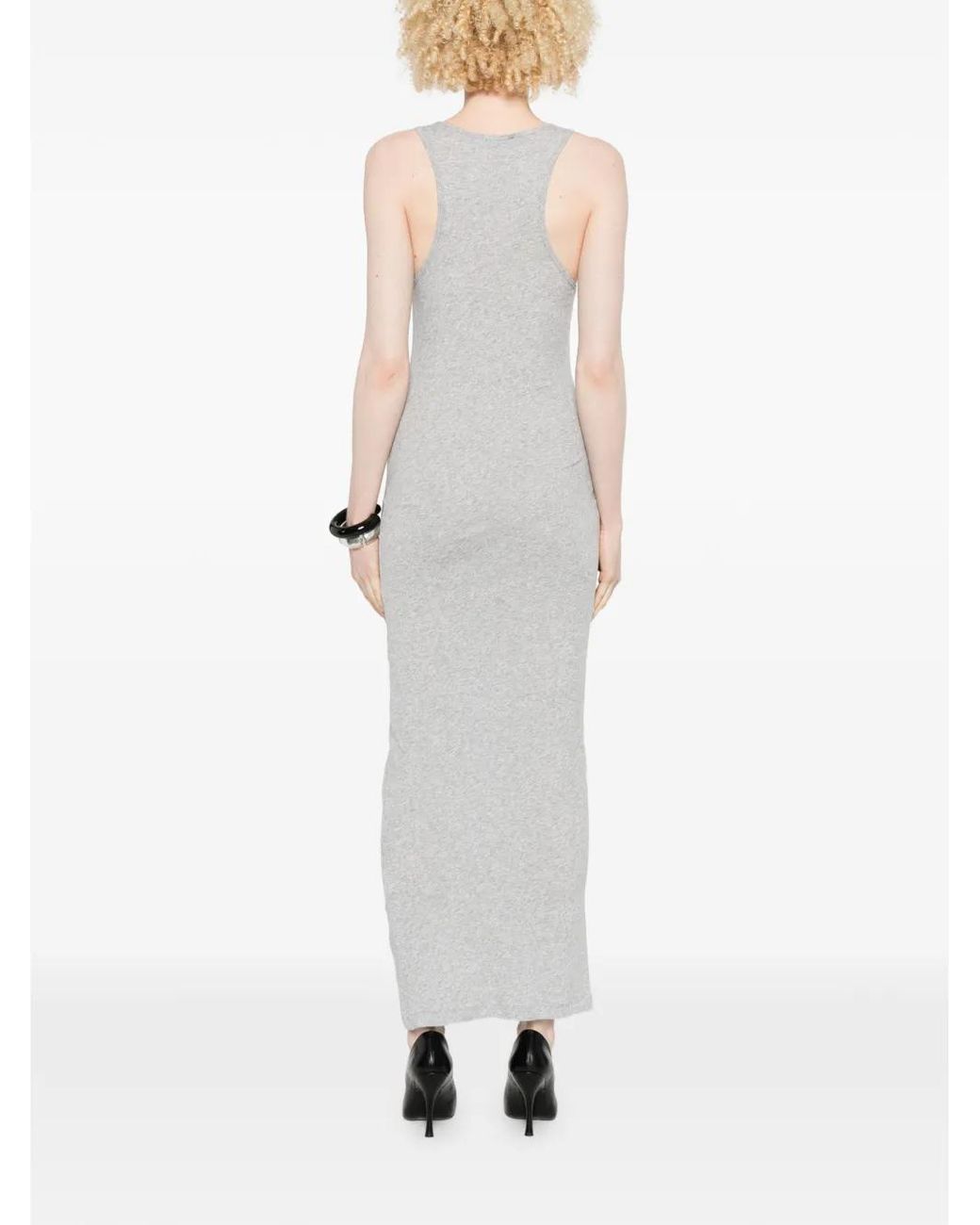 Entire studios White Crew-Neck Tank Maxi Dress