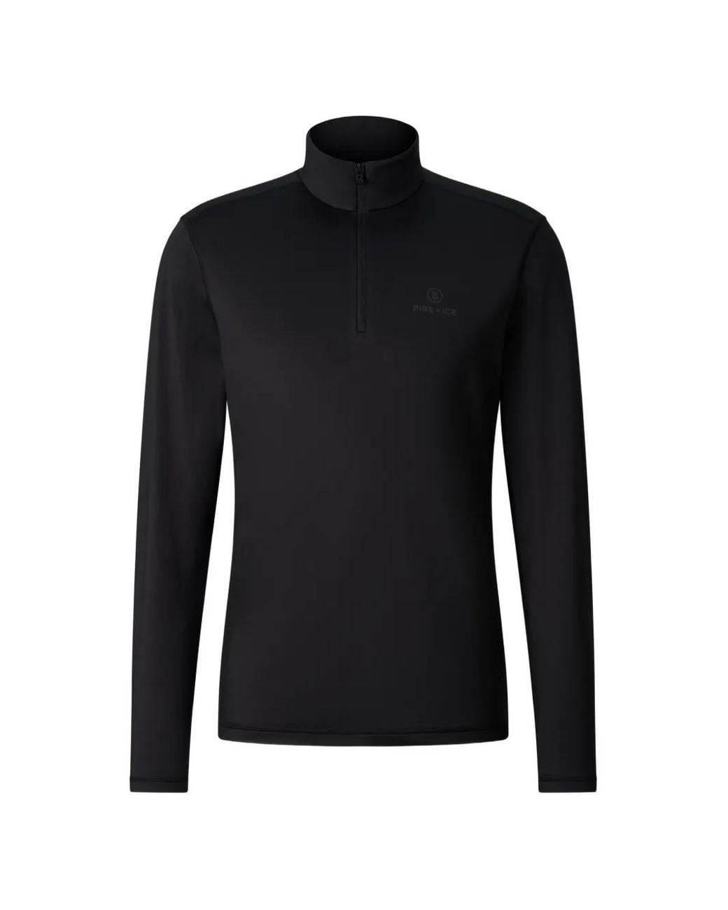 Bogner Fire + Ice Black Pascal Performance Top for men