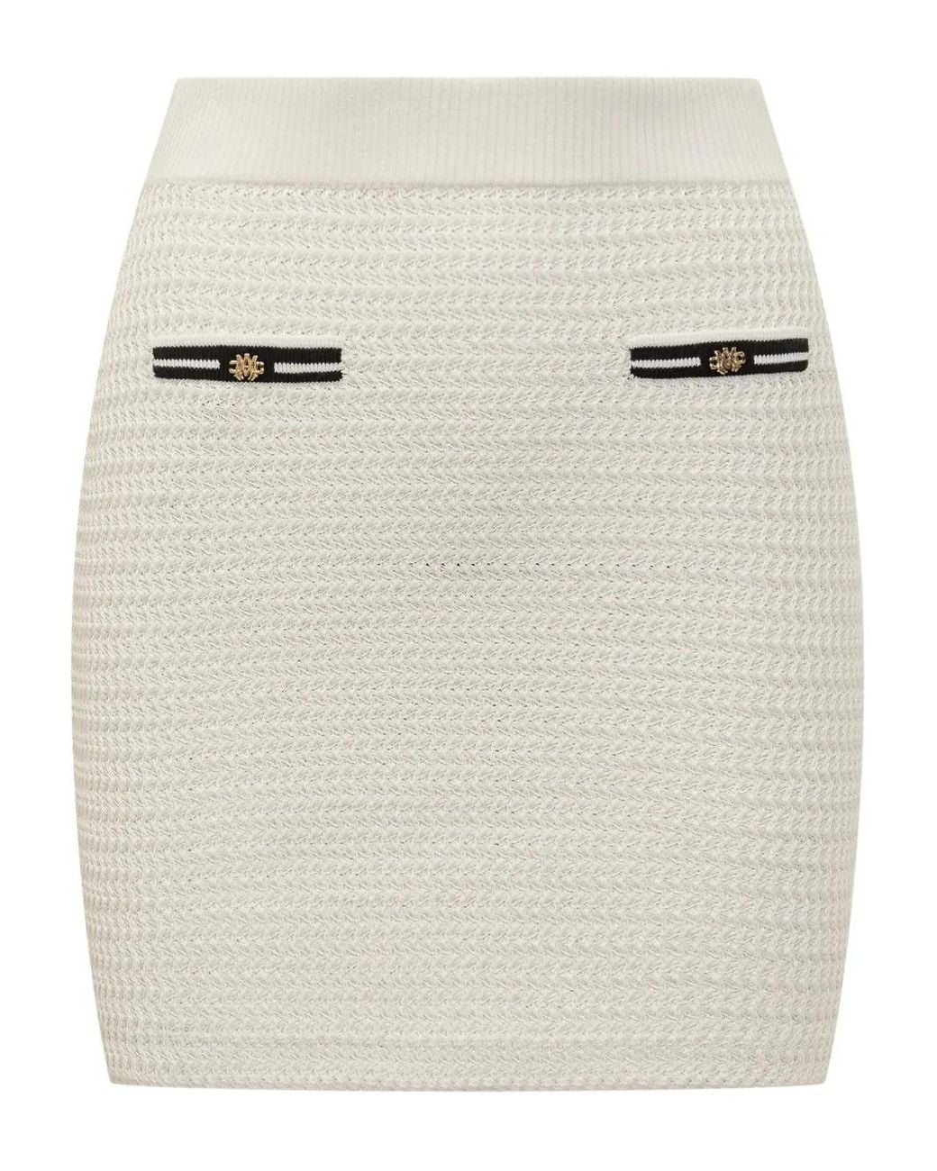 Amiri Natural Pocket-Detail Mini Skirt