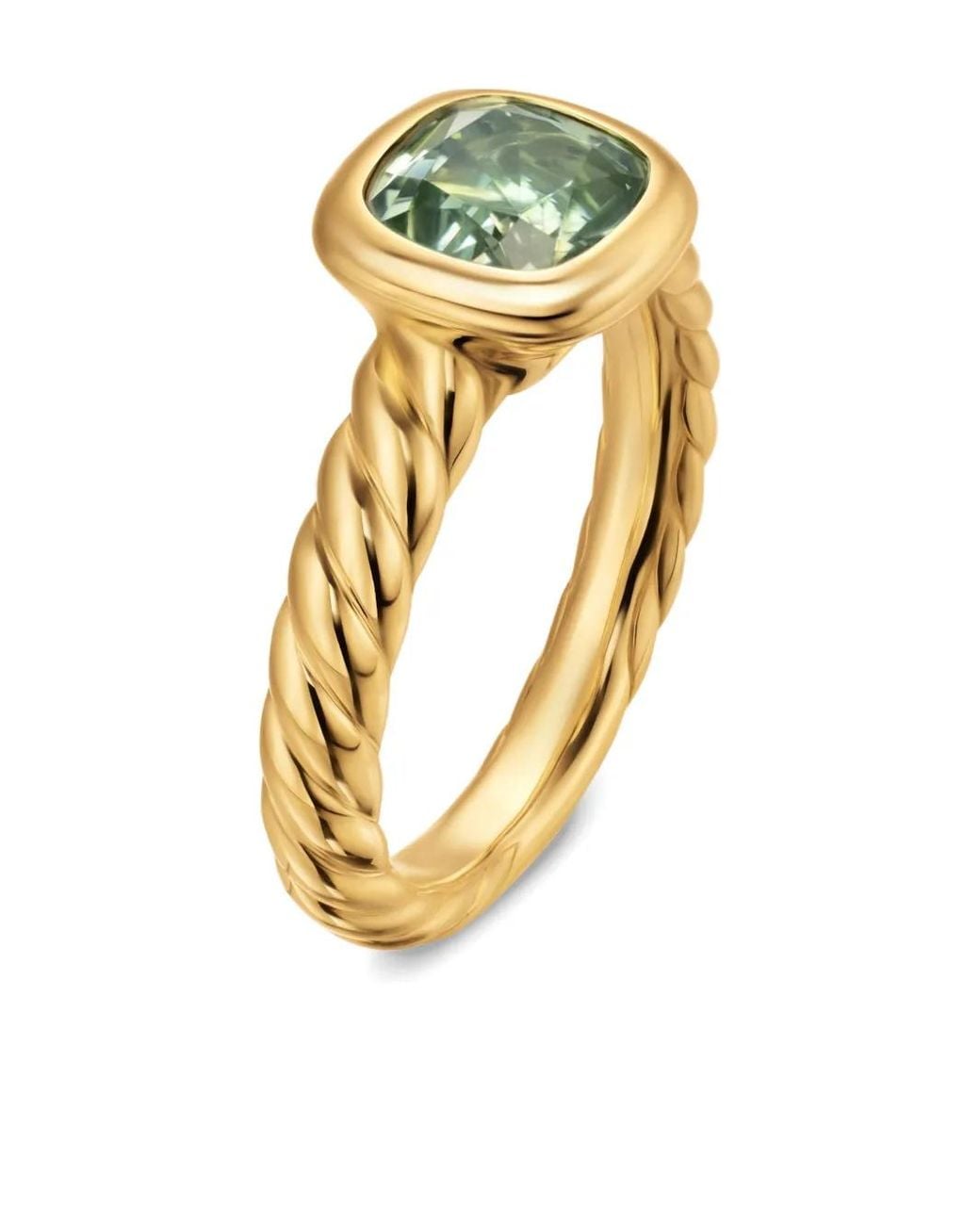David Yurman Metallic 18K Dy Mercer Prasiolite Ring