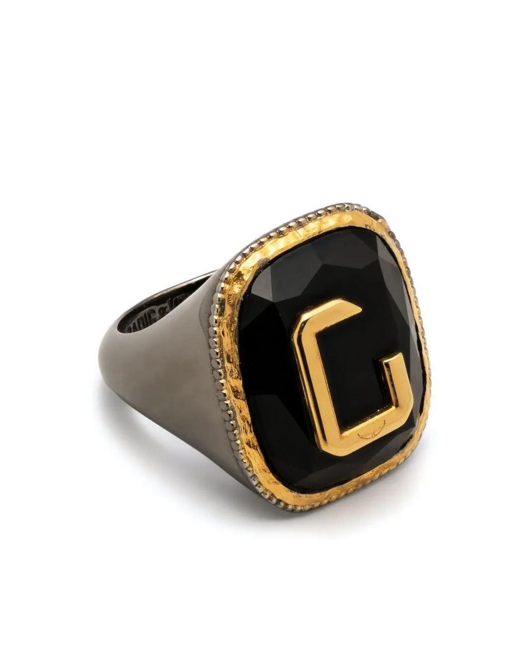 Zadig & Voltaire Black Cecilia Signet Ring