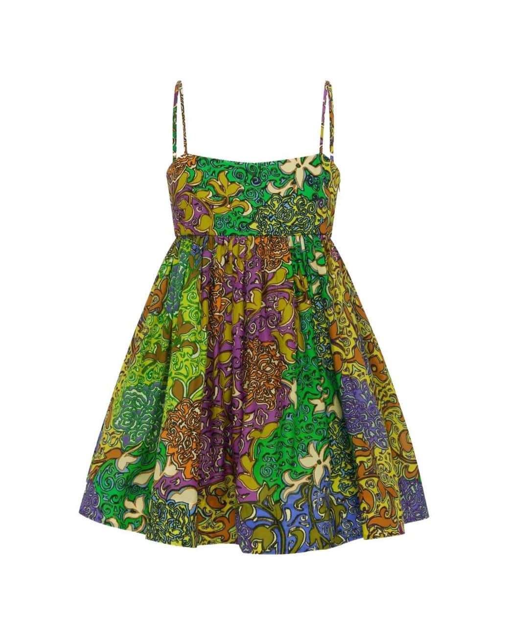 ALÉMAIS Green Marnie Mini Dress