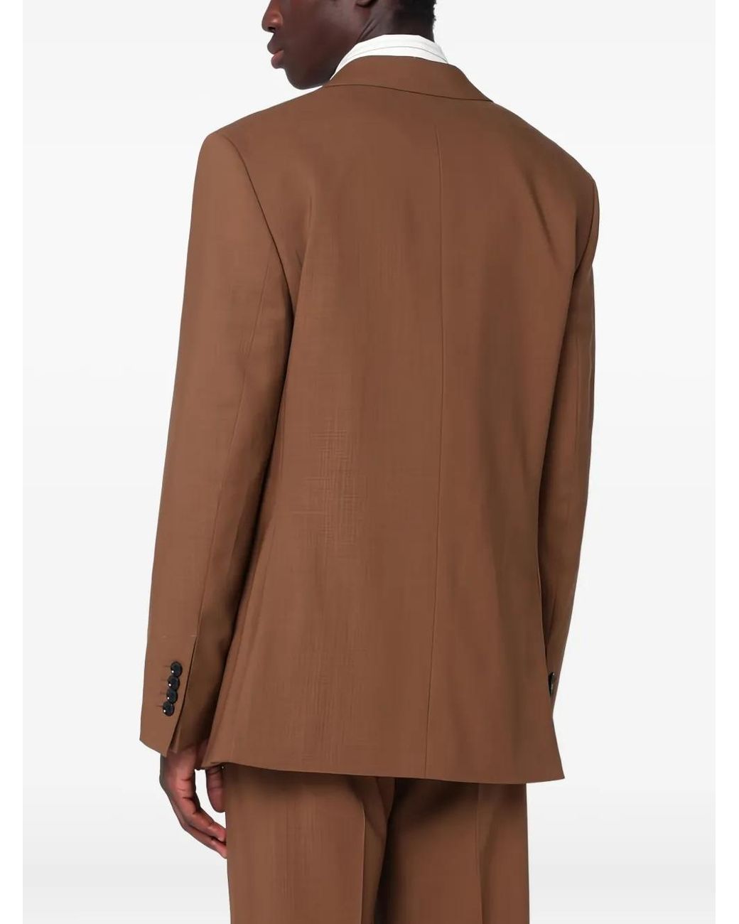 AMI Wool Single Breasted Jacket in het Brown voor heren