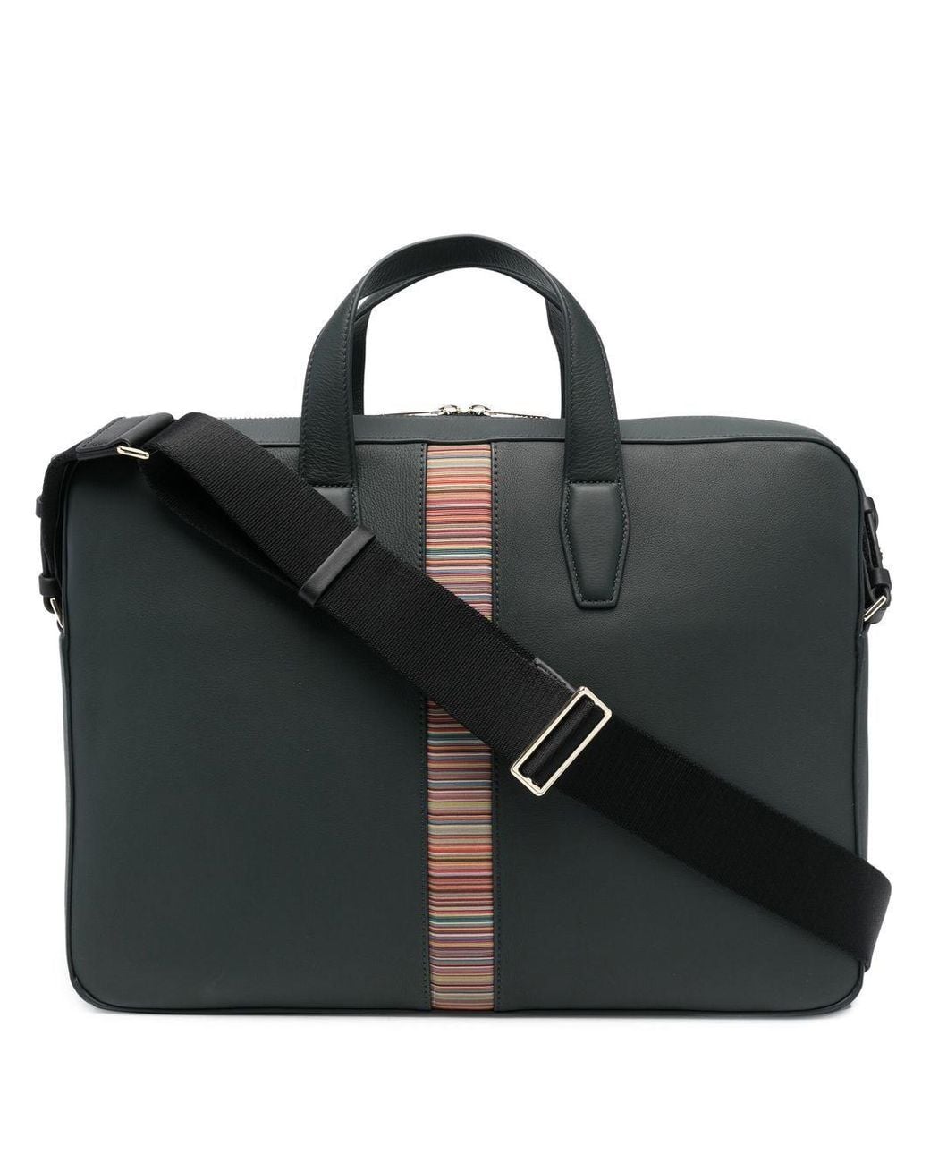 Paul Smith Signature Stripe Laptop Bag in Green for Men Lyst