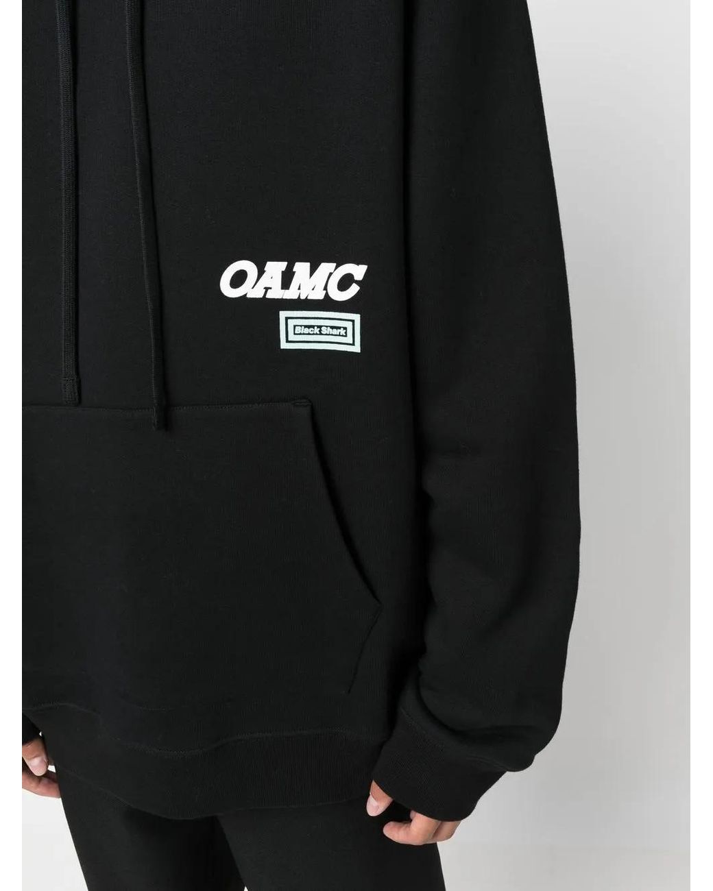 OAMC Blue Logo-Print Hoodie for men