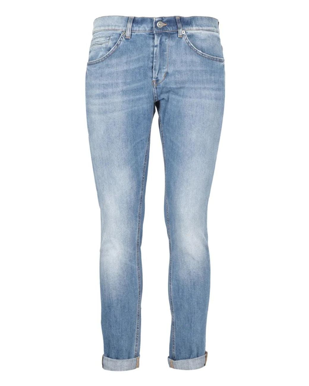 Dondup Straight Jeans in het Blue voor heren