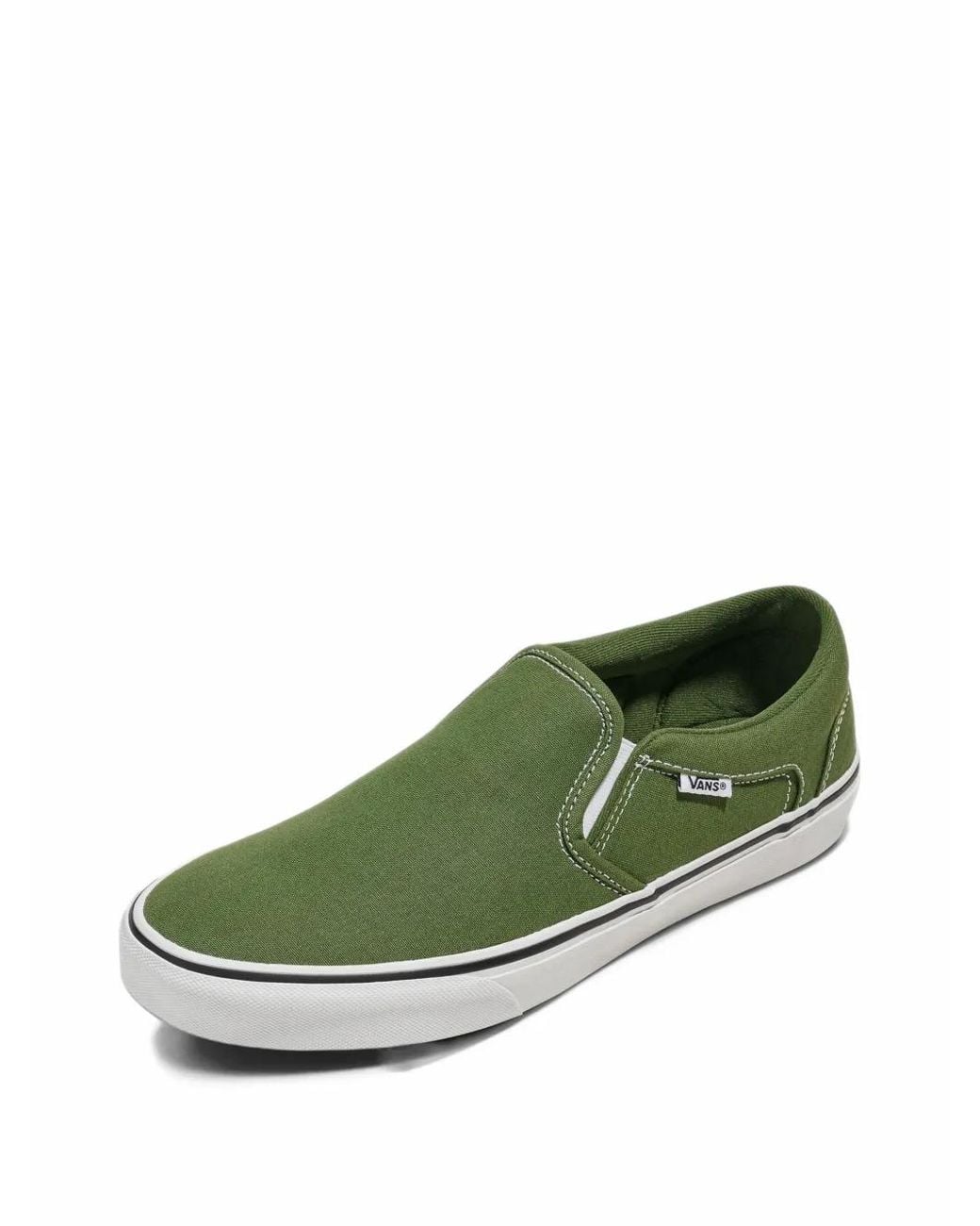 Vans Green Asher Slip-On Sneakers for men