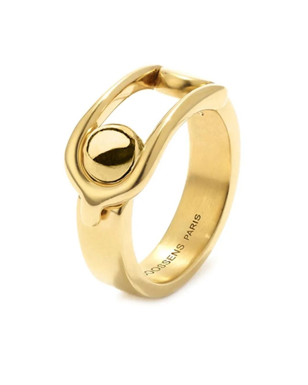 Goossens Metallic Boucle Polished Ring