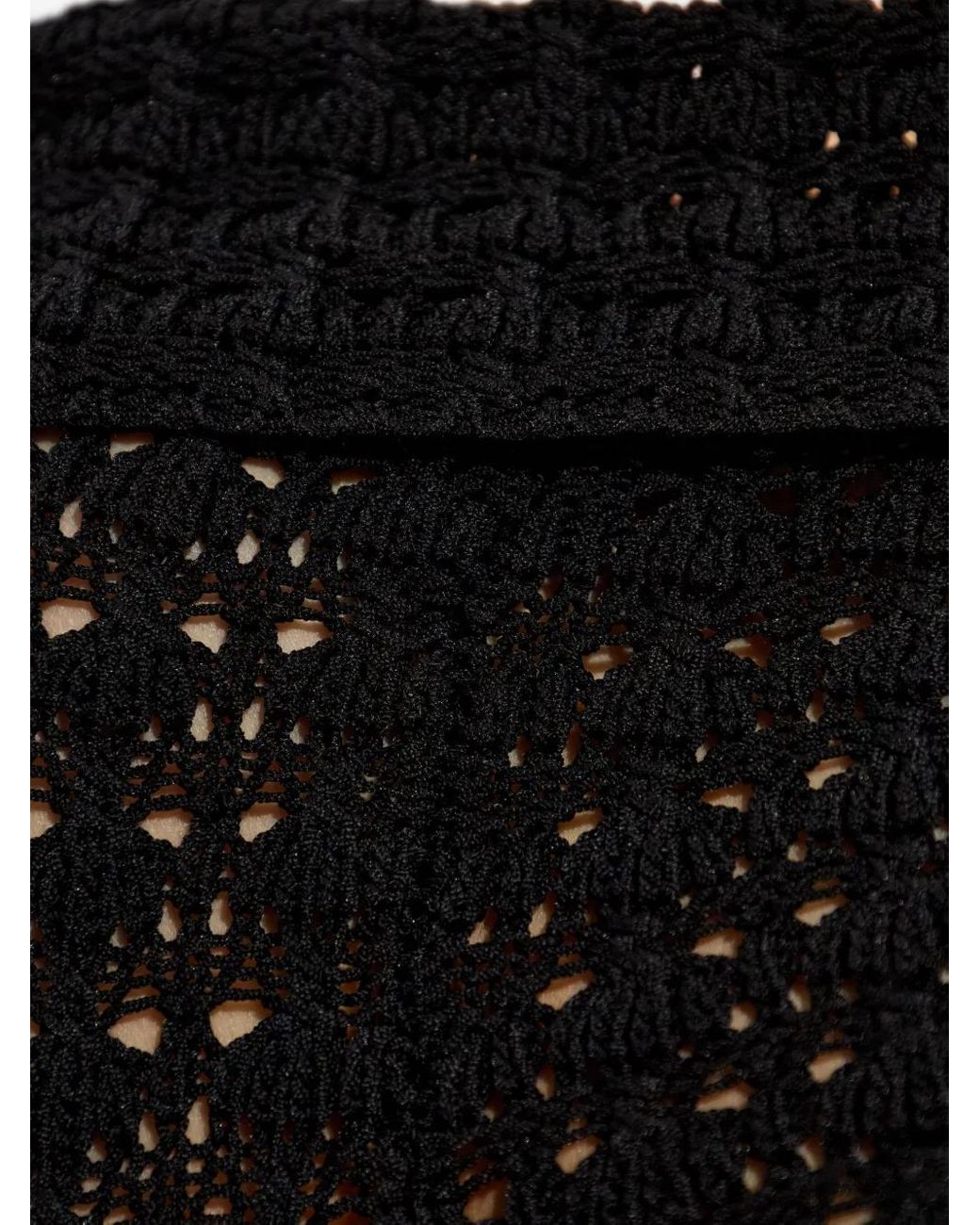Isabel Marant Black Off-Shoulder Knitted Top