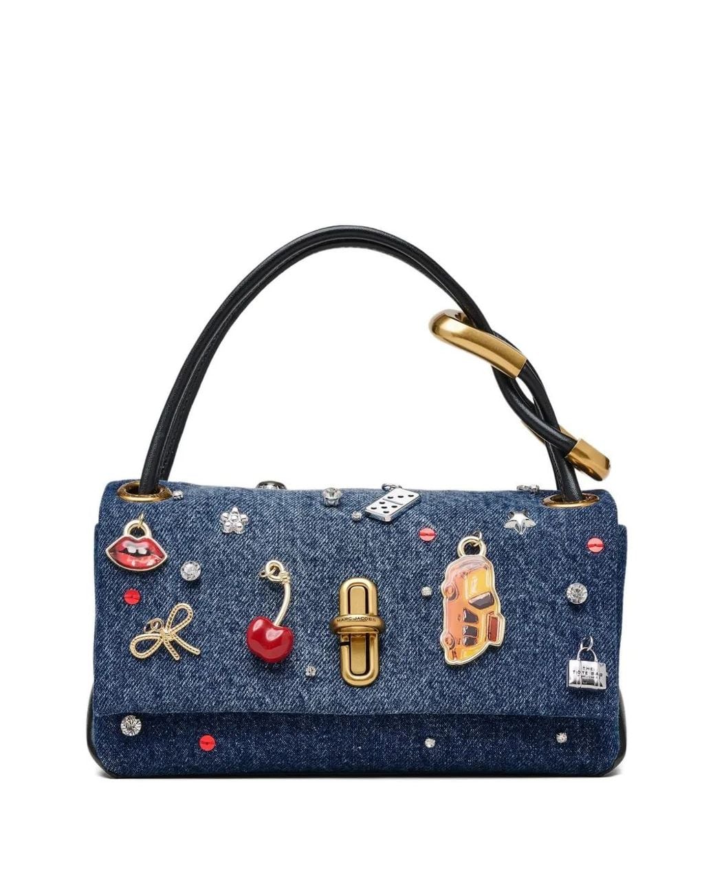 Borsa Dual Denim Mini di Marc Jacobs in Blue