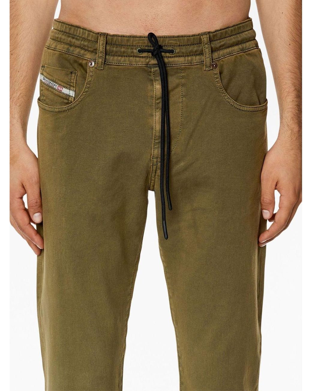 DIESEL D-strukt Low-rise Slim-fit JoggJeans® in Green for Men | Lyst