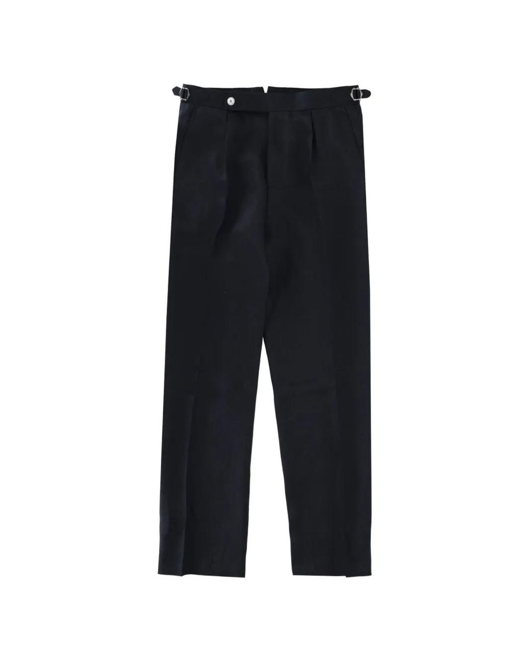 Boss Black Buckle-Detail Trousers for men