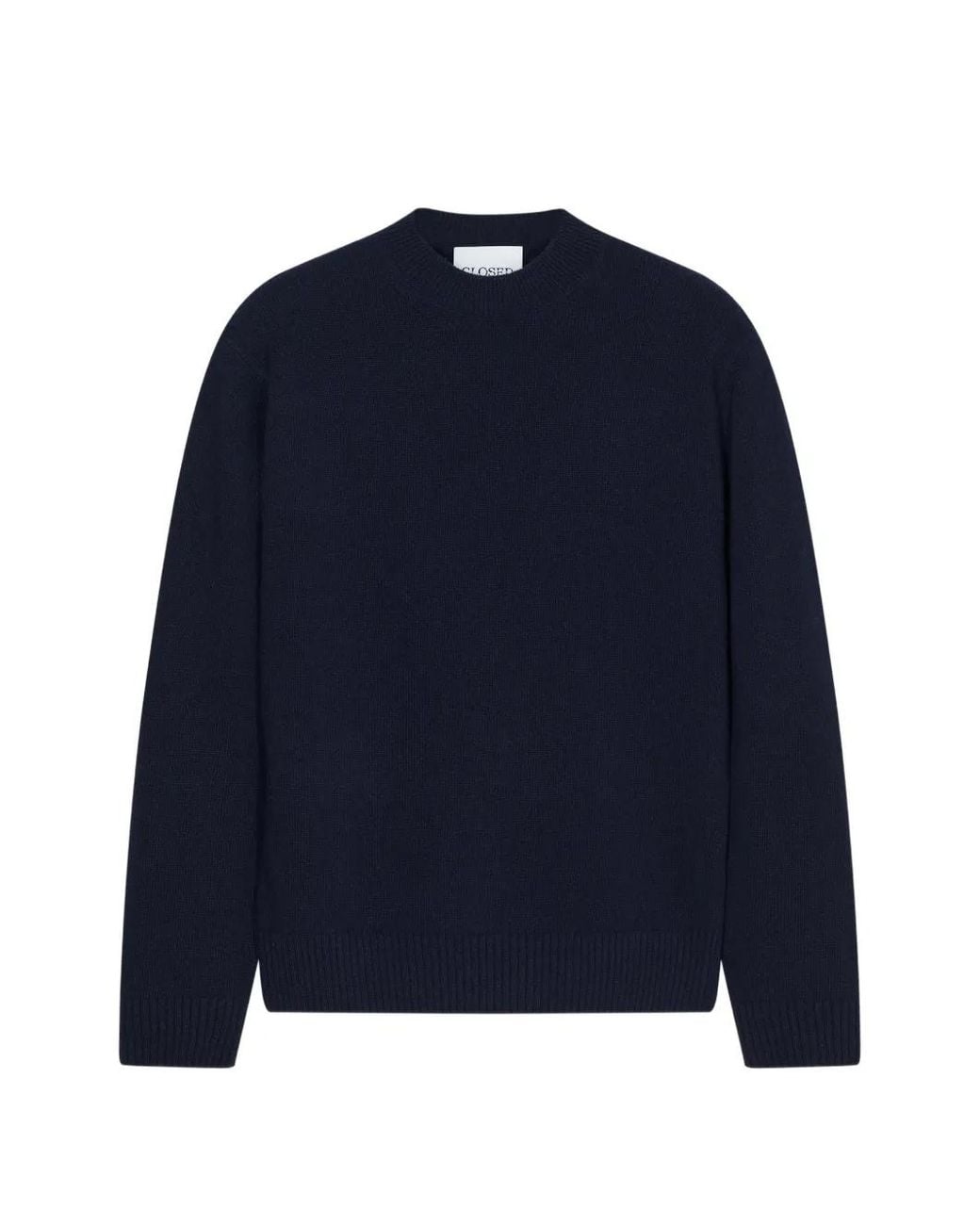 Closed Blue Crew-Neck Sweater for men