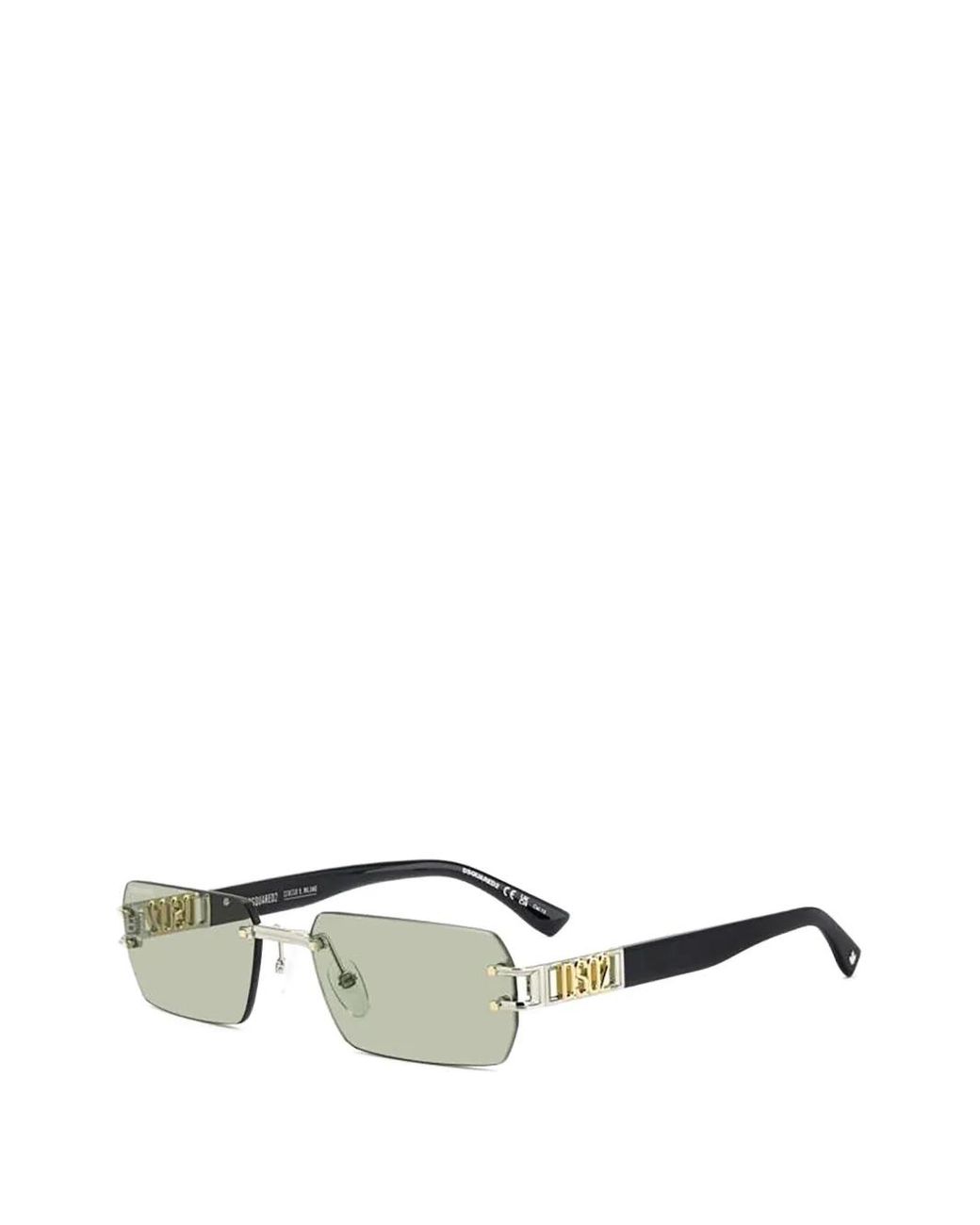 DSquared² Metallic Rectangle-Frame Sunglasses