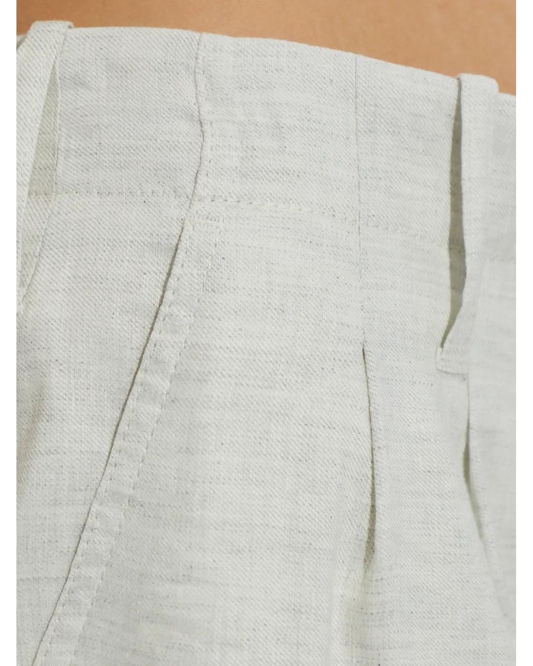 Samsøe & Samsøe White Saiben Wide-Leg Trousers