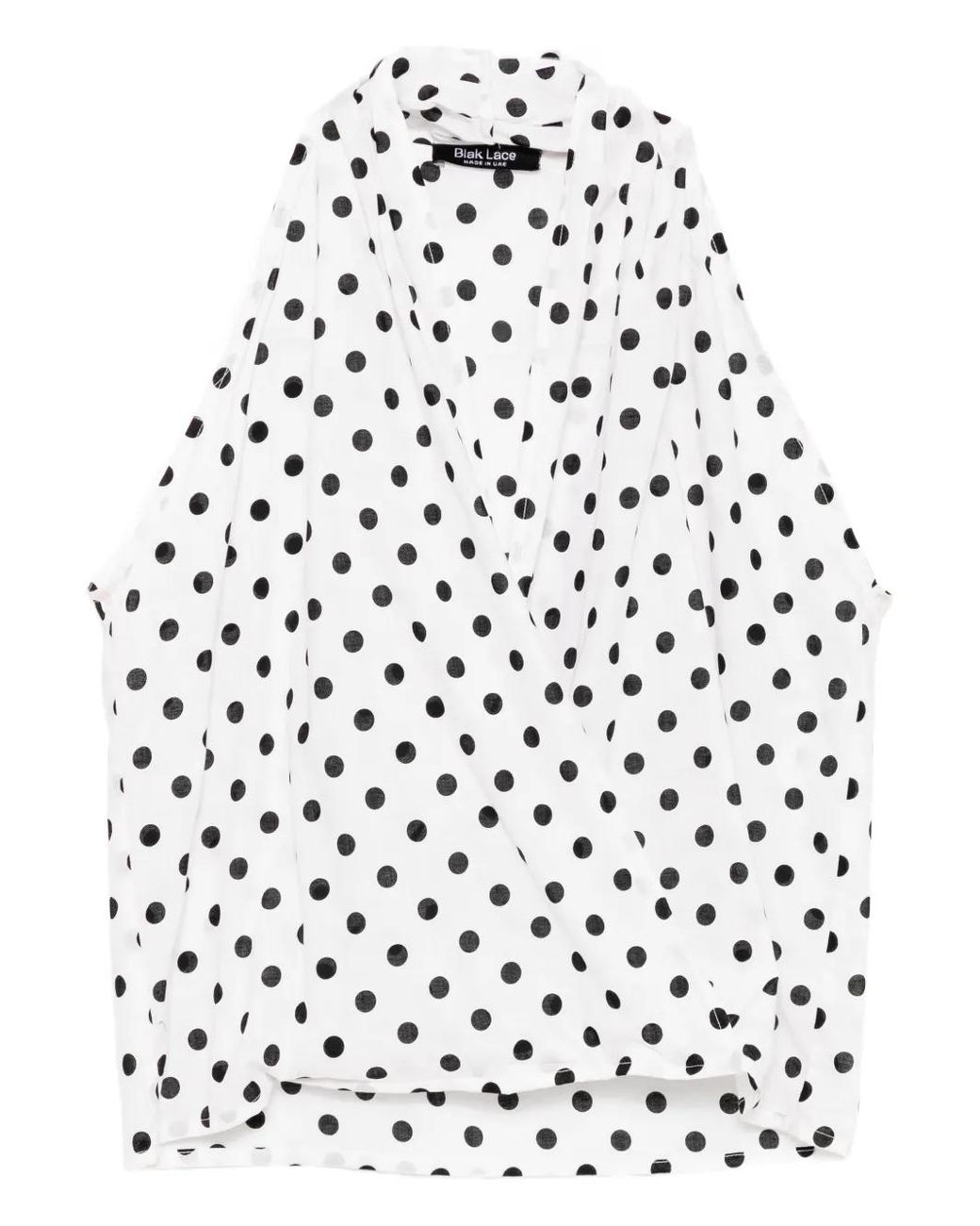 BLAKLACE White Polka-Dot Blouse