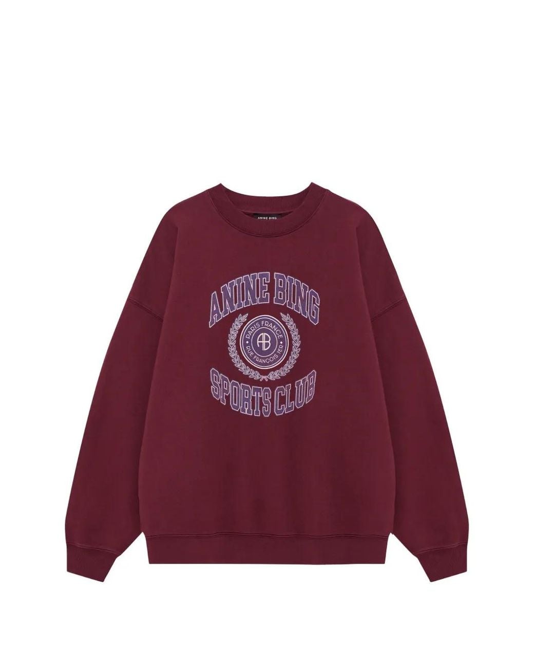 Anine Bing Red Miles Sweatshirt Collegiate