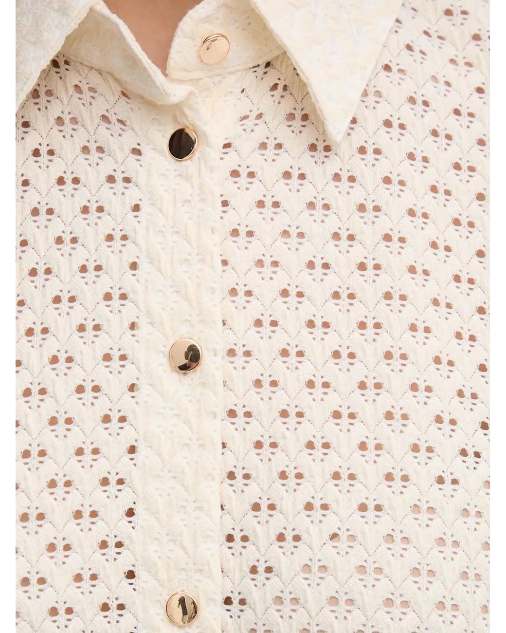 Camisa Con Botones Perforados MARC AUREL de color Natural