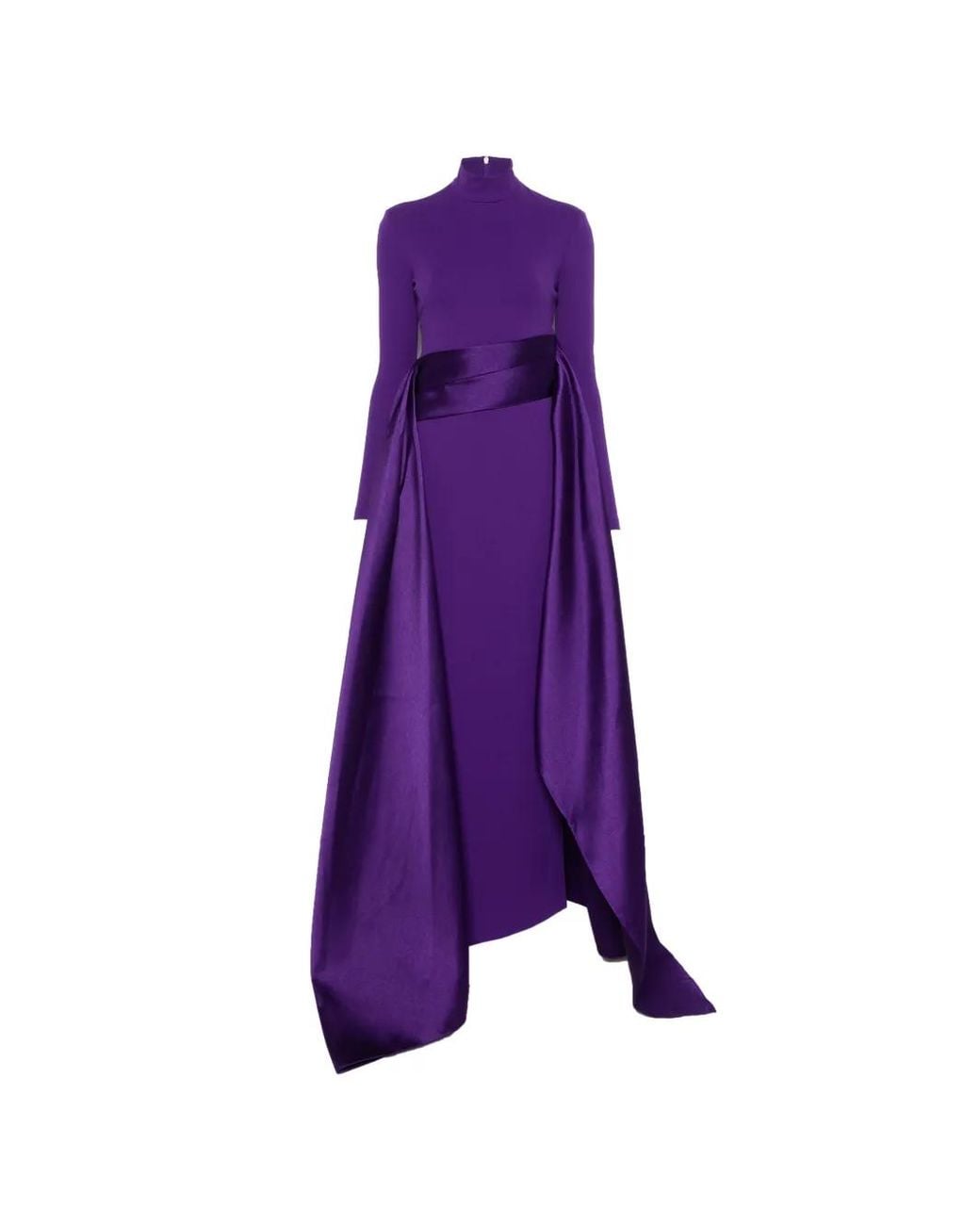 Solace London Purple Robe Longue The Olivia En Coloris Deep Orchid