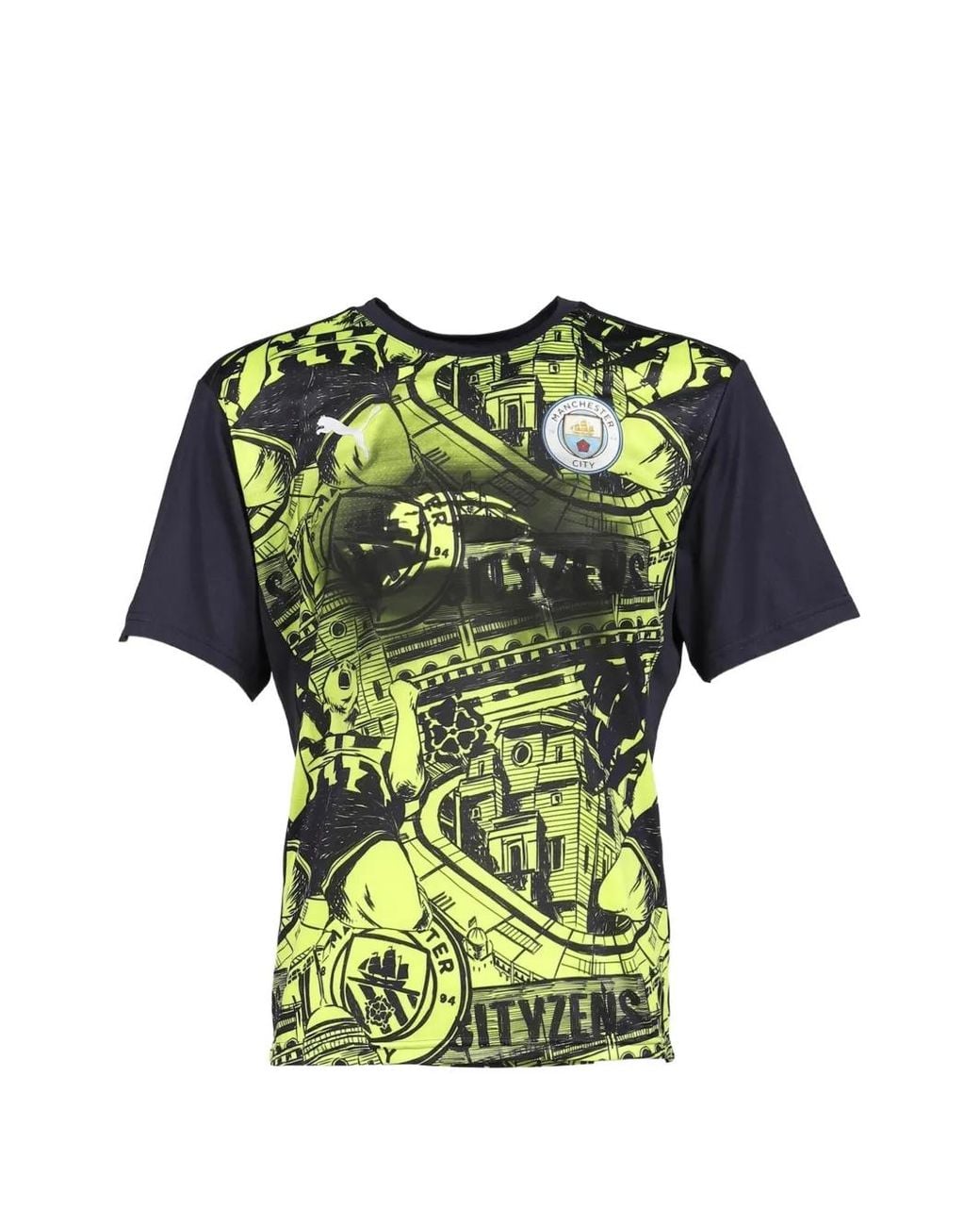 PROTOTYPES Green Graphic-Print Short-Sleeved Football T-Shirt for men