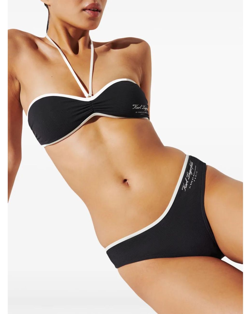Karl Lagerfeld Blue Hotel Karl Bikni Bottoms