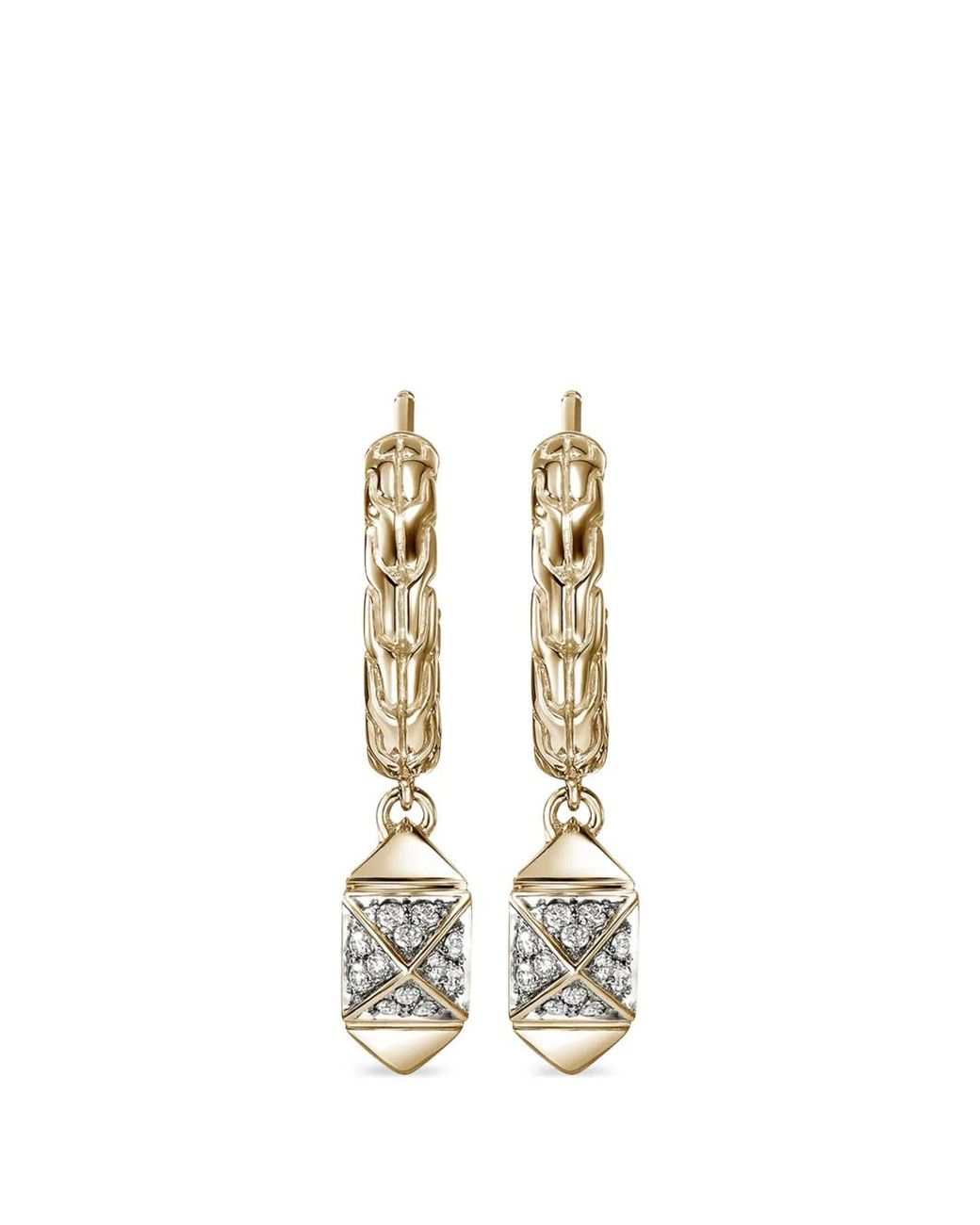 John Hardy Metallic Icon Stud Diamond Earrings