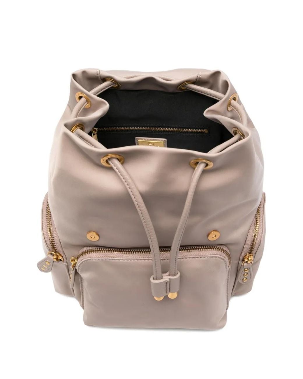 La Carrie Natural Buckle Flap Backpack